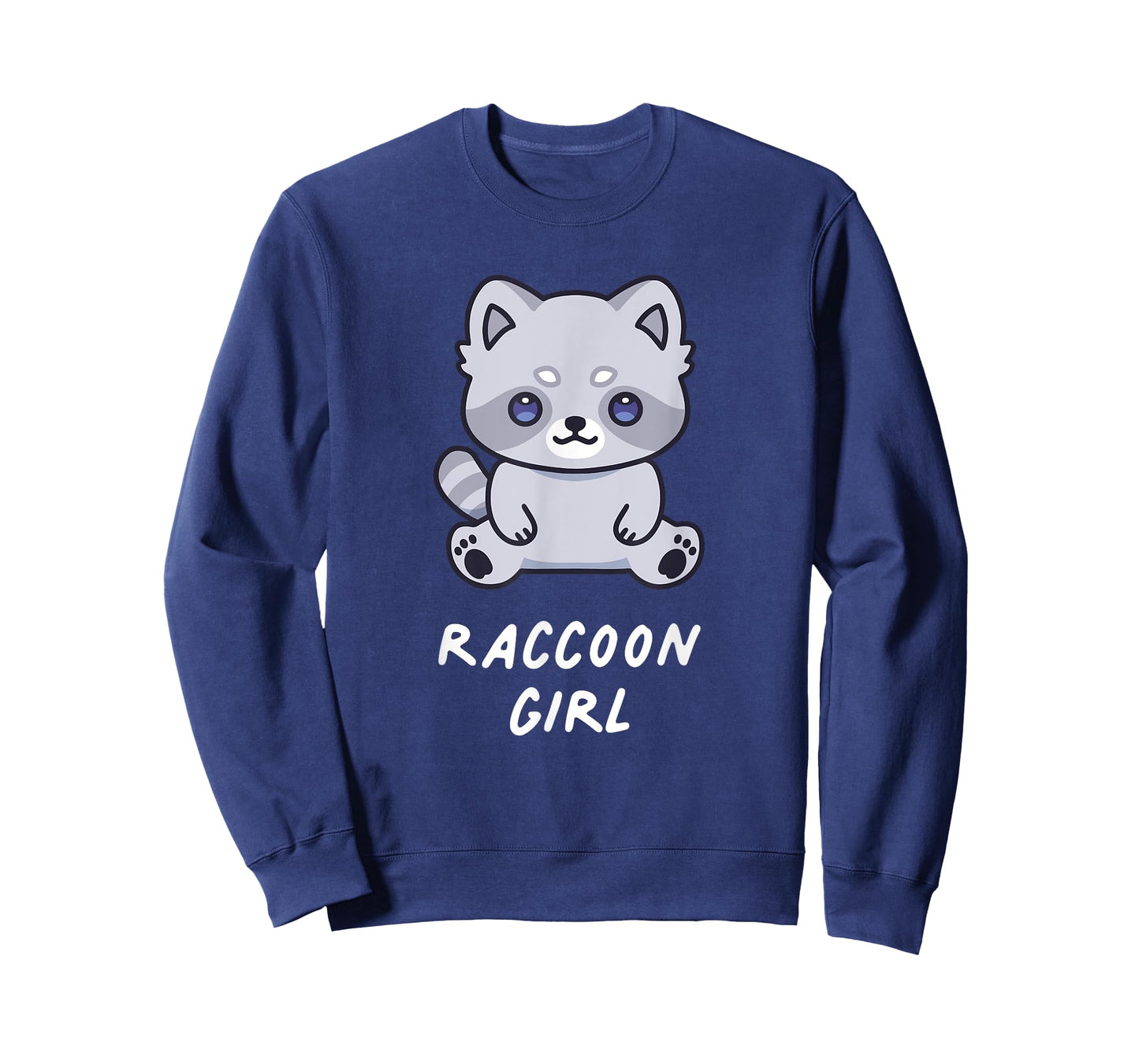 Raccoon Girl Funny Cute Kawaii Lover Aesthetic Family T-Shirt
