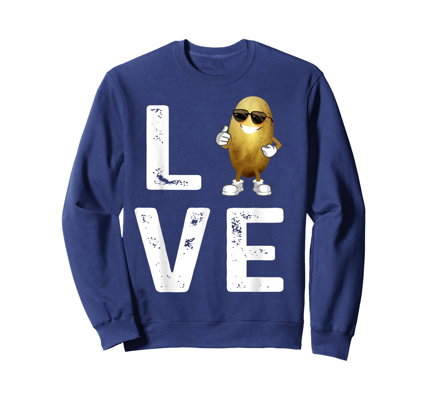 I Love Potatoes Vegetable Funny Potato In Sunglusses Tee T-Shirt