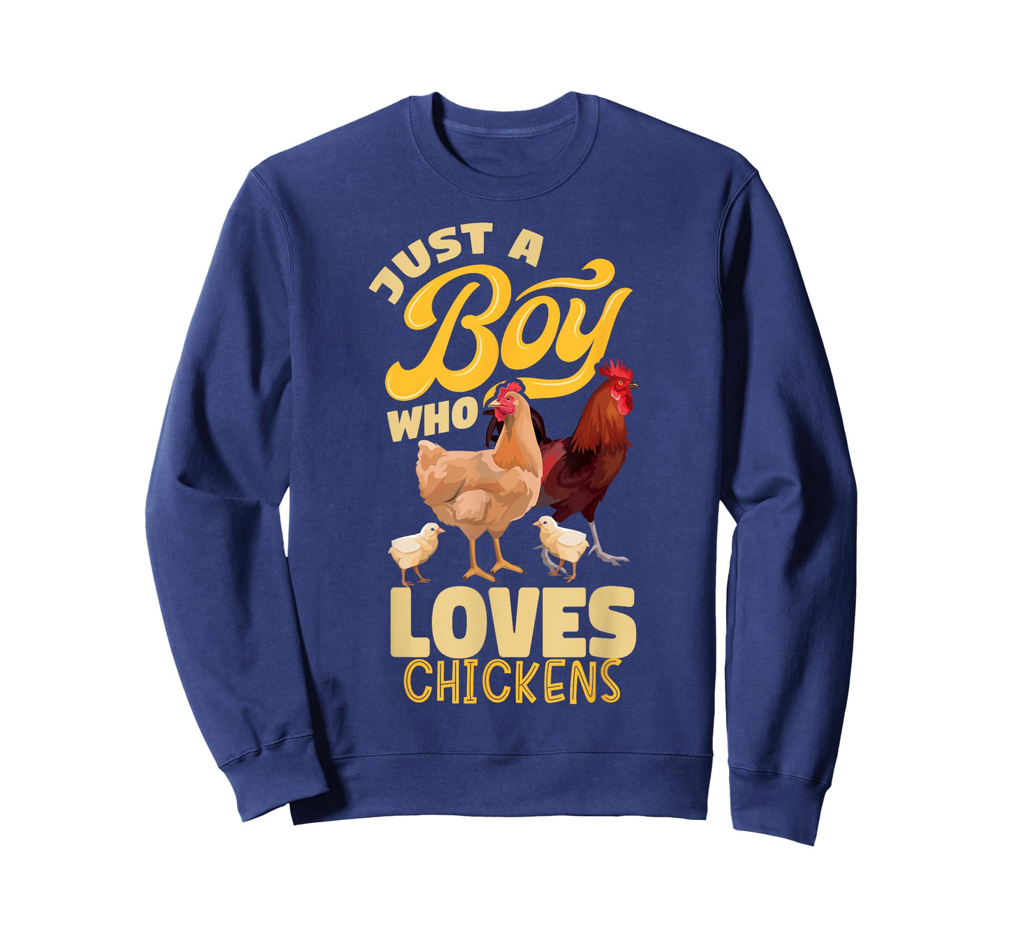 Just a Boy Who Loves Chickens Boys Country Farming Farm T-Shirt