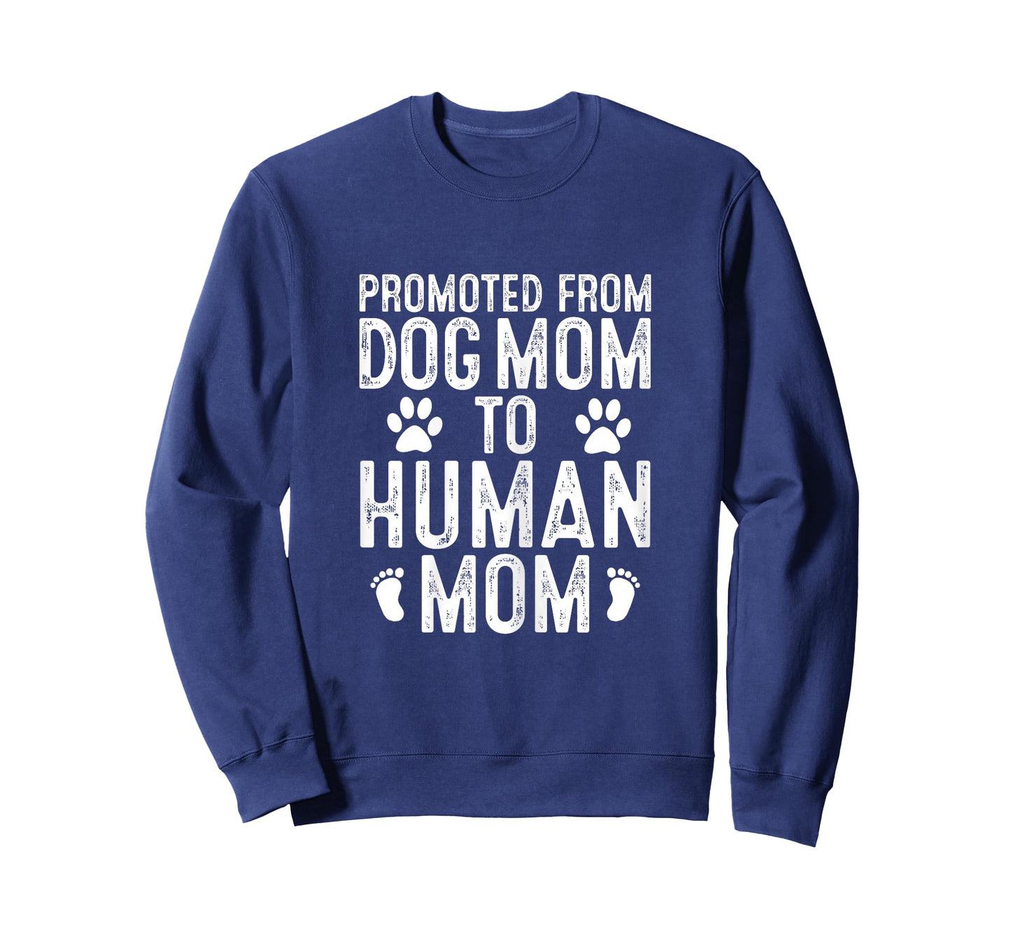Funny New Mom Baby Gift Promoted from Dog Mom to Human Mom T-Shirt