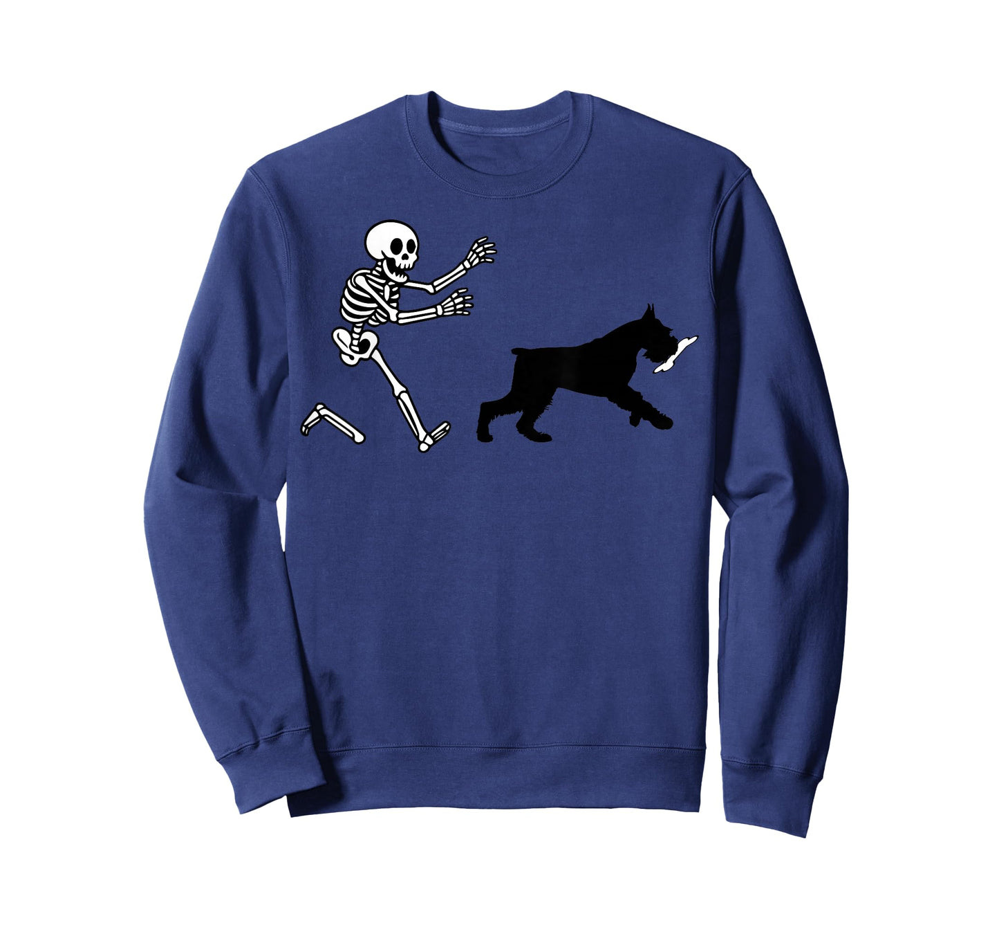 Funny Giant Schnauze Running Skeleton Halloween T-Shirt