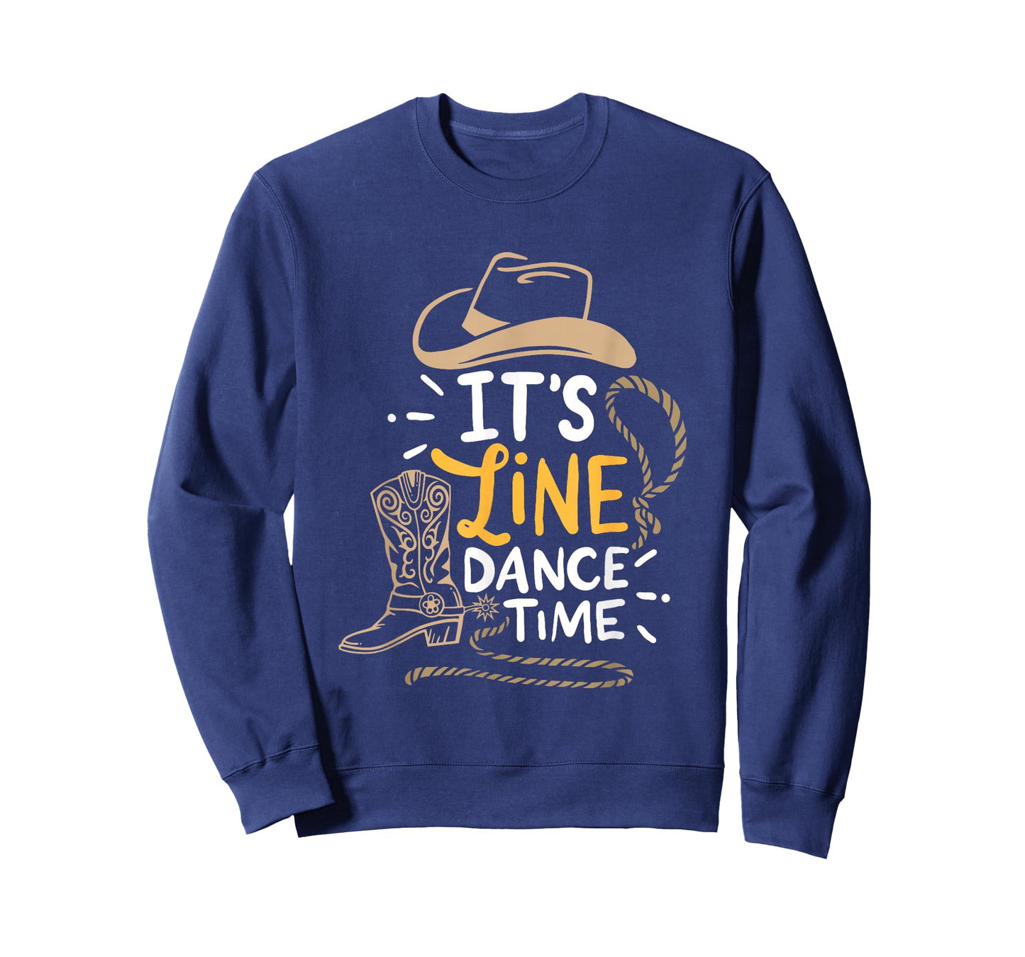 Cool Line Dance It's Line Dance Time Country Western Boots T-Shirt