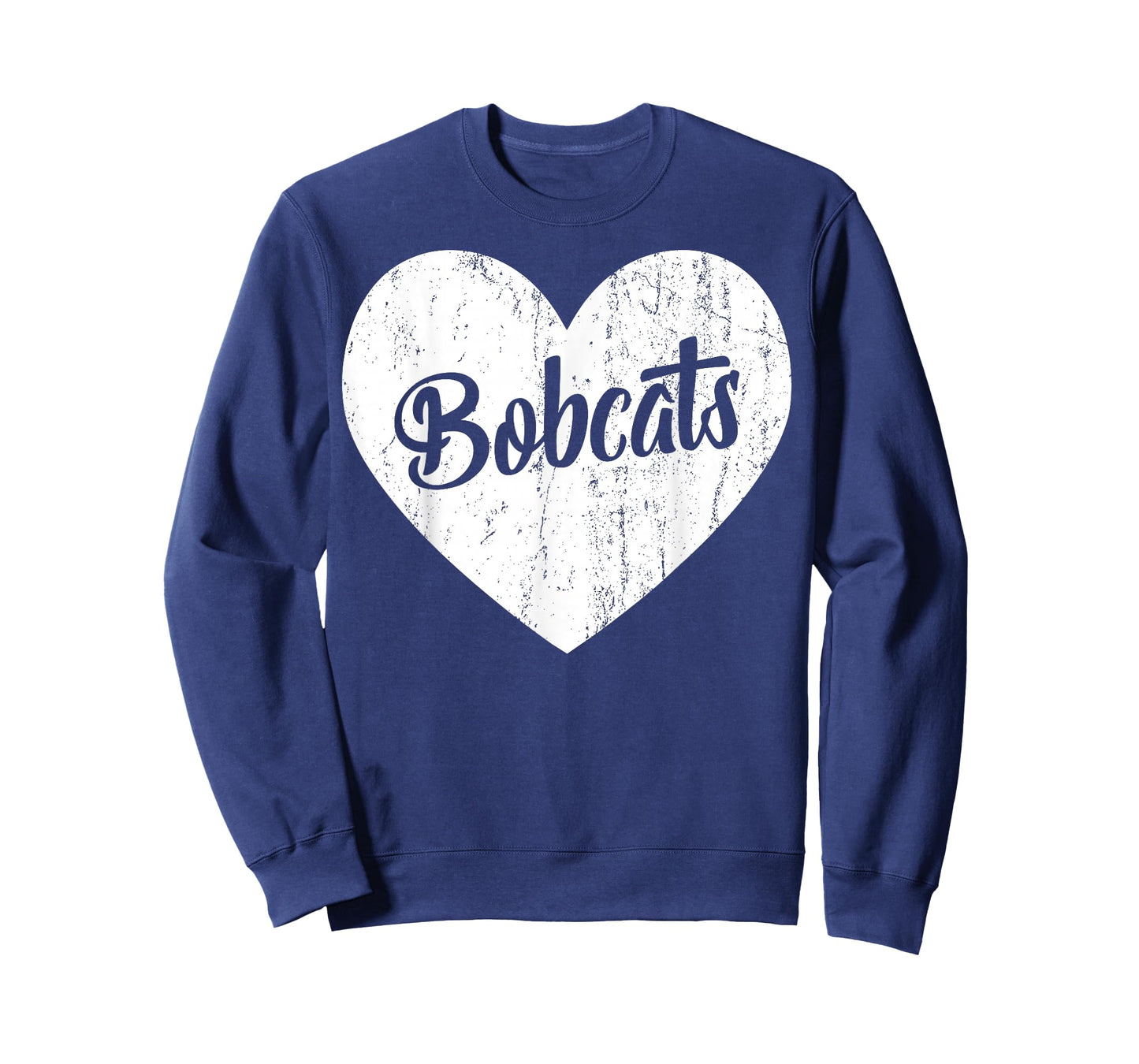 Bobcats School Sports Fan Team Spirit Mascot Cute Heart Gift T-Shirt