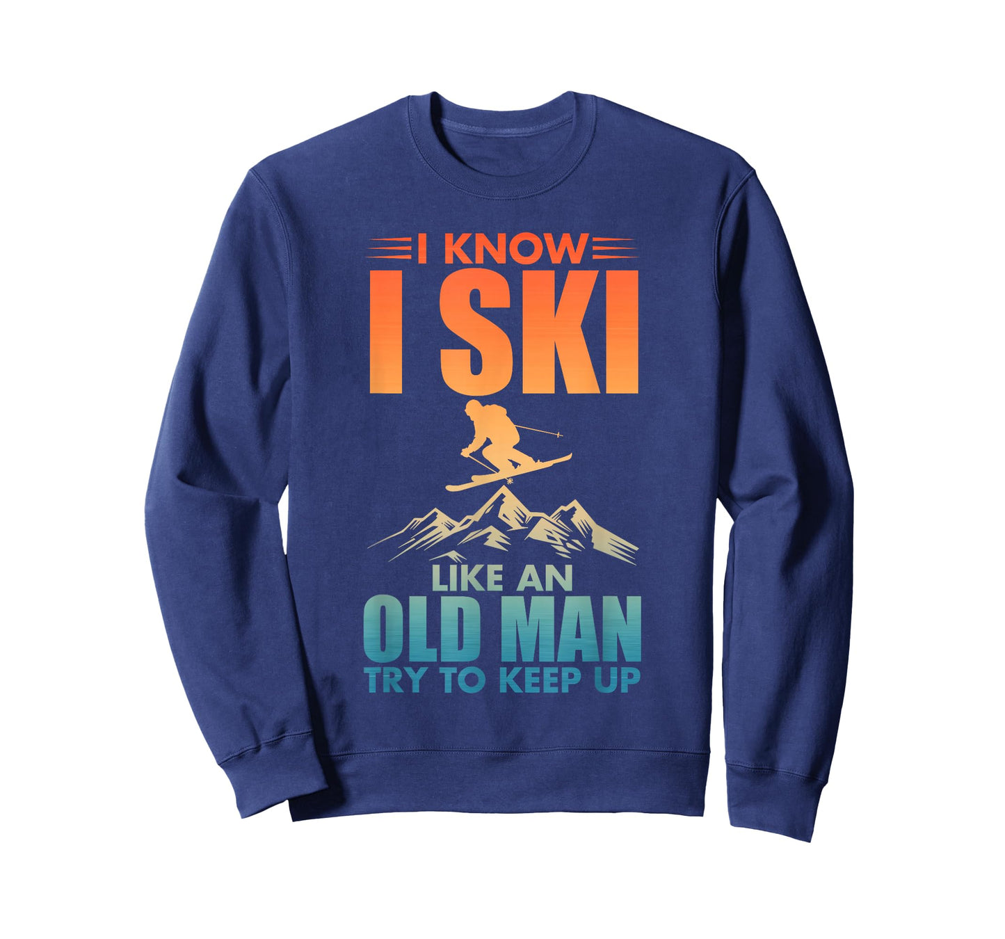 Best Ski Art for Grandpa Men Skiing Nordic Skier Skiing T-Shirt
