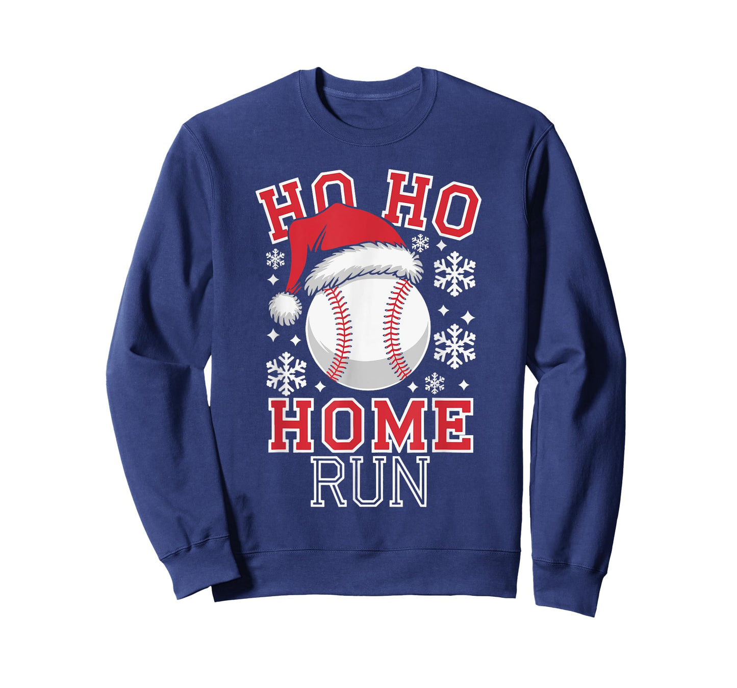 Christmas Santa Baseball Home Run Ho Ho Home Run T-Shirt, Unisex-Adults, Unisex-Kids, Black, Small, Short Sleeve, T-Shirt