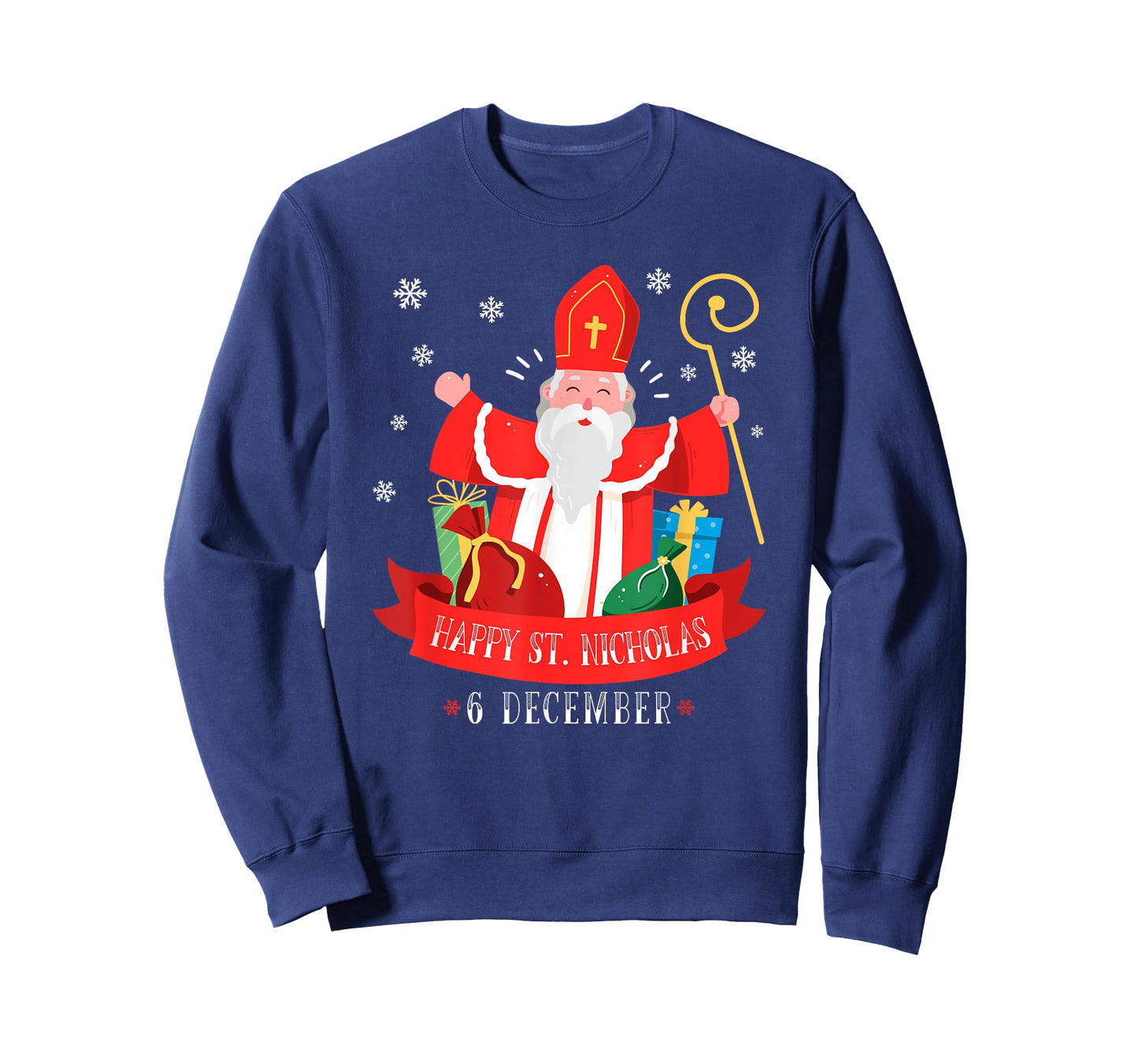 The Best Christmas Designs Happy St. Nicholas December 6th Feast Day Europe Celebration T-Shirt