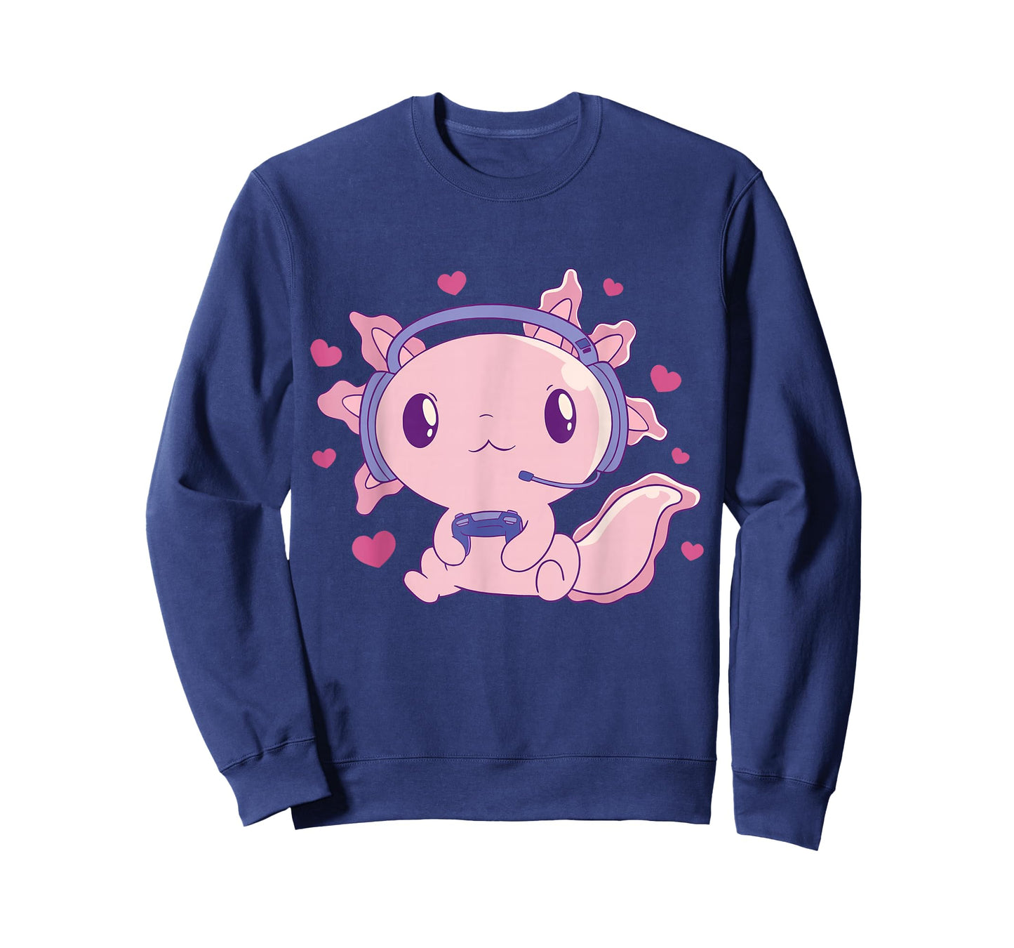 Otaku Gamesolotl Axolotl Gamer Gifts Kawaii T-Shirt