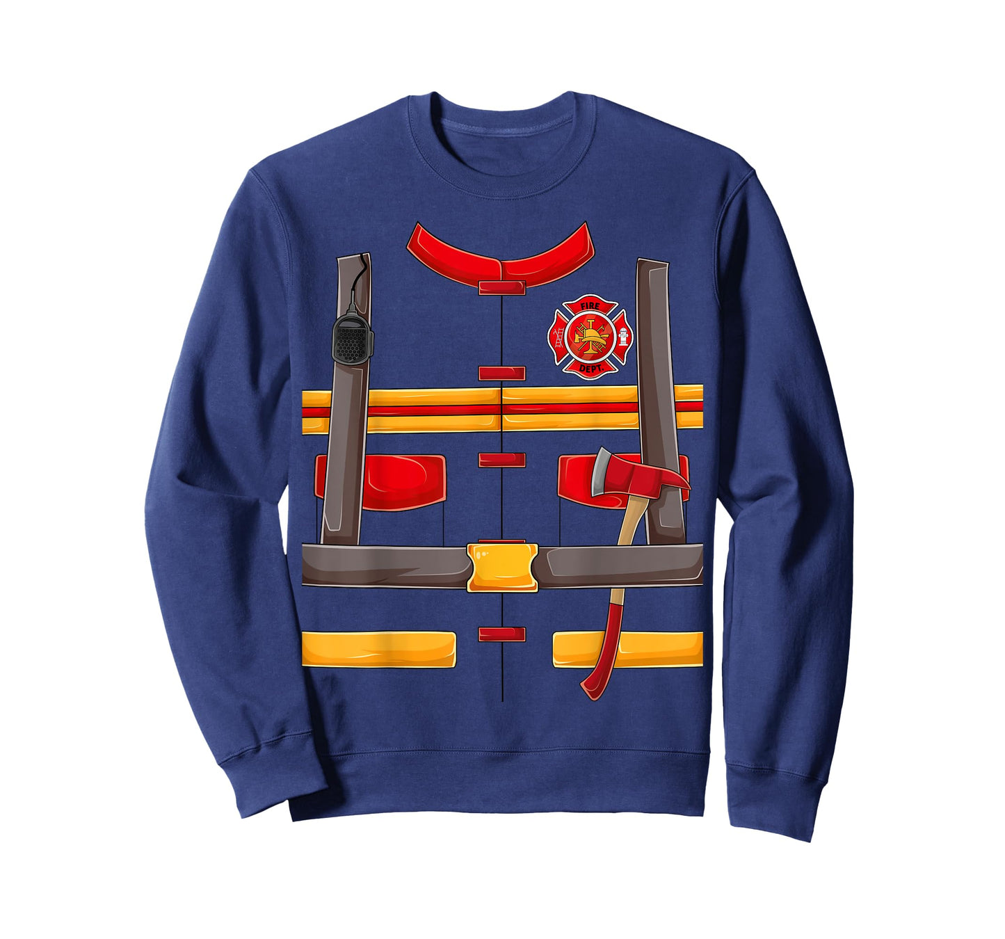 Firefighter Fireman Halloween Costume for Boys kids men DIY T-Shirt