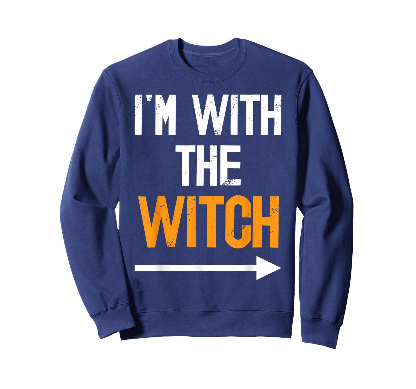 I’m With The Witch Halloween Couples Costume Autumn Party T-Shirt