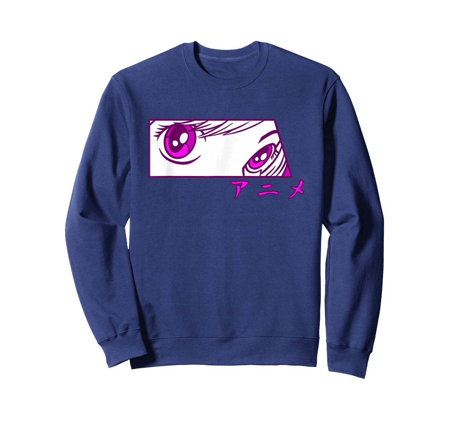 Anime Eyes Anime in Japanese Characters for Girls Teens T-Shirt