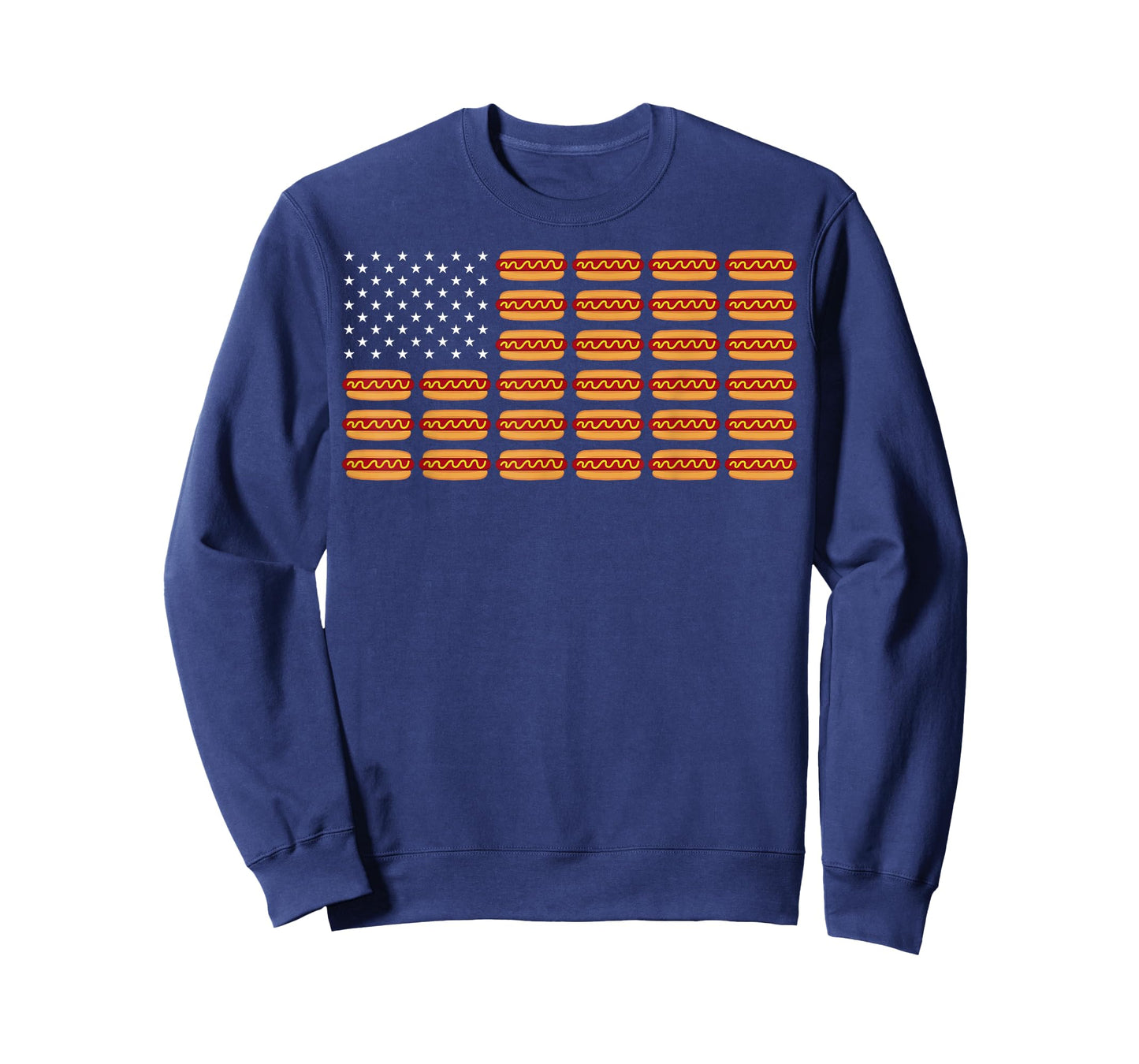 Hot Dog 4 July American Flag Independence Day Hotdog T-Shirt