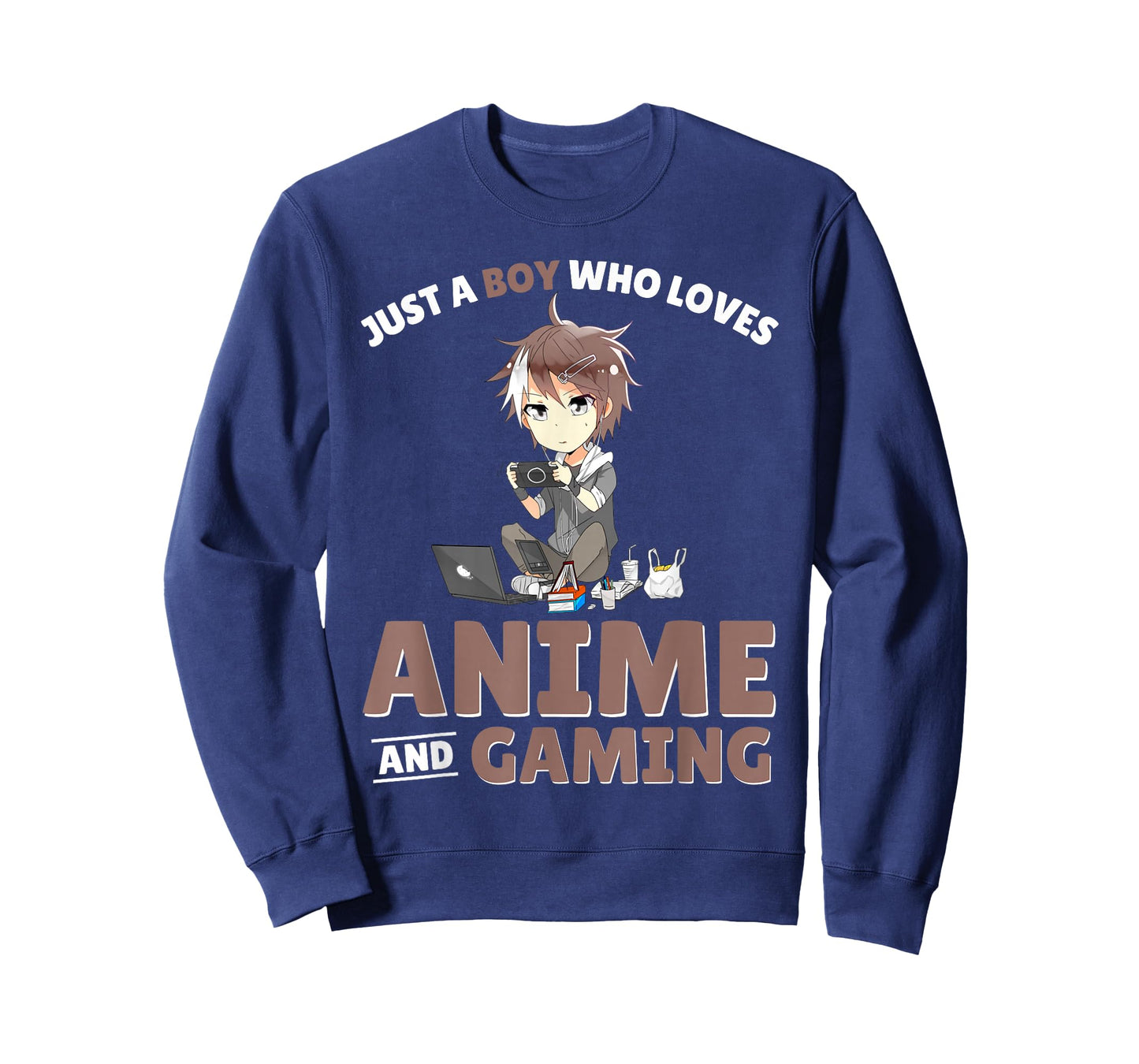 Just A Boy Who Loves Anime And Gaming Gamer Japanese Anime T-Shirt