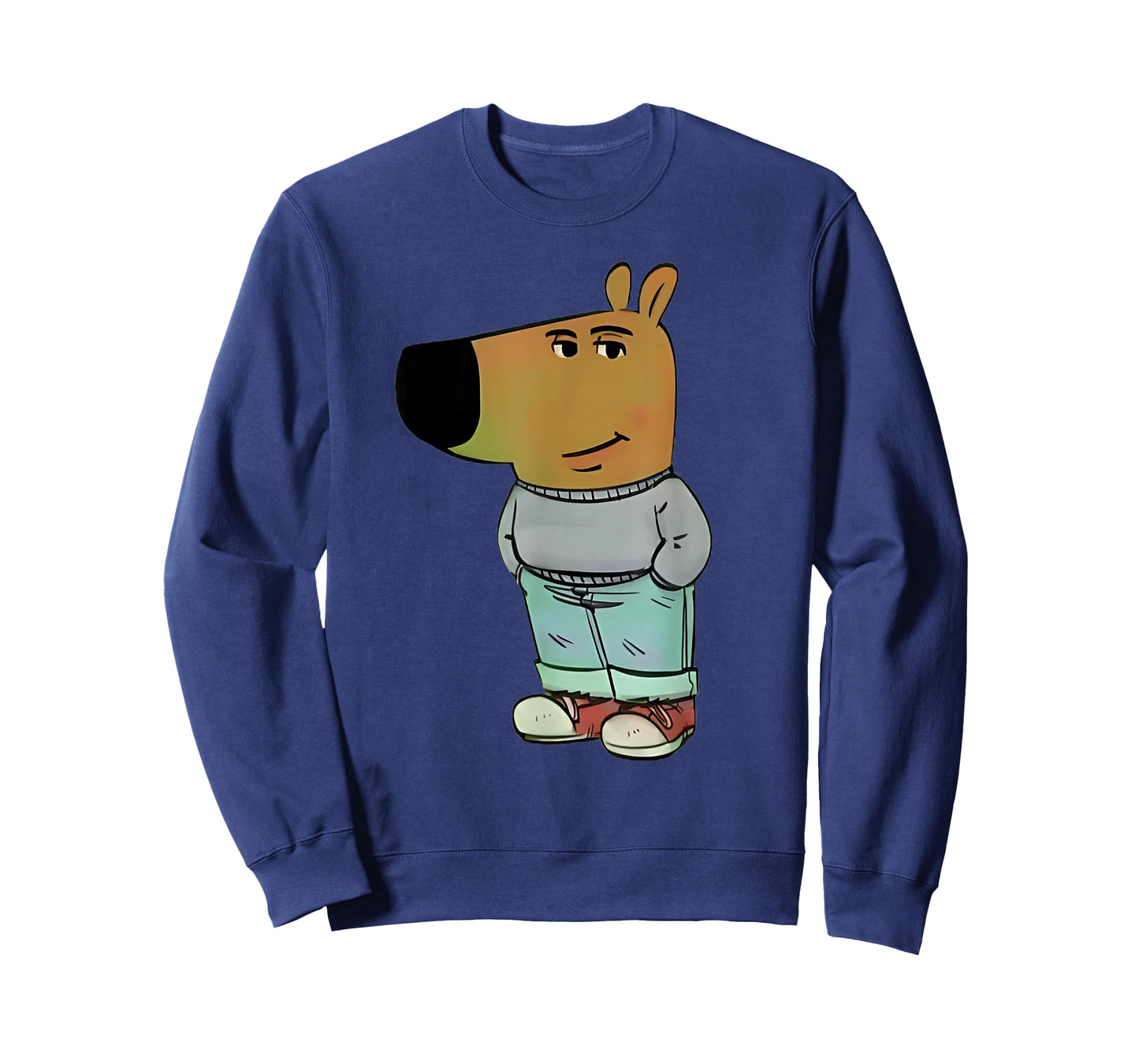 Funny Gen Alpha Chill Guy Meme Dog Cool Internet Statement T-Shirt