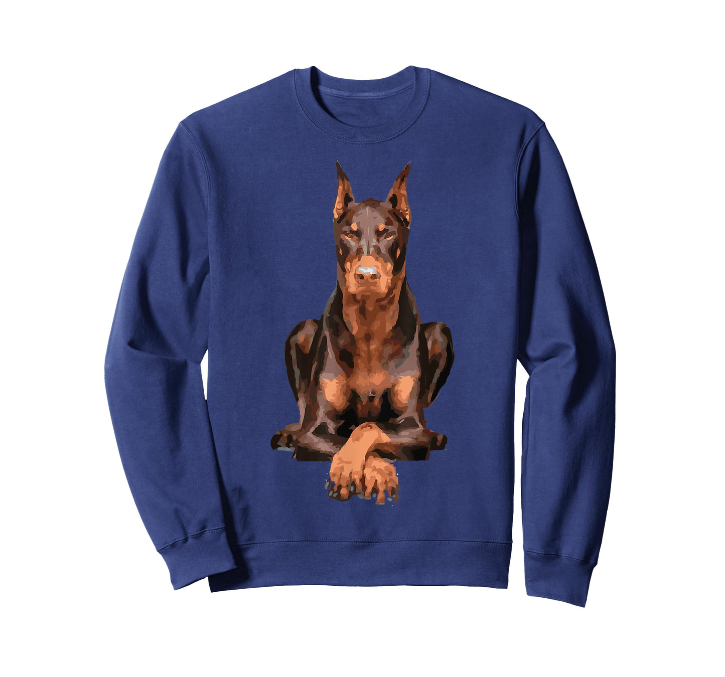 Watercolor Portrait Doberman Pinscher For Dog Owners T-Shirt