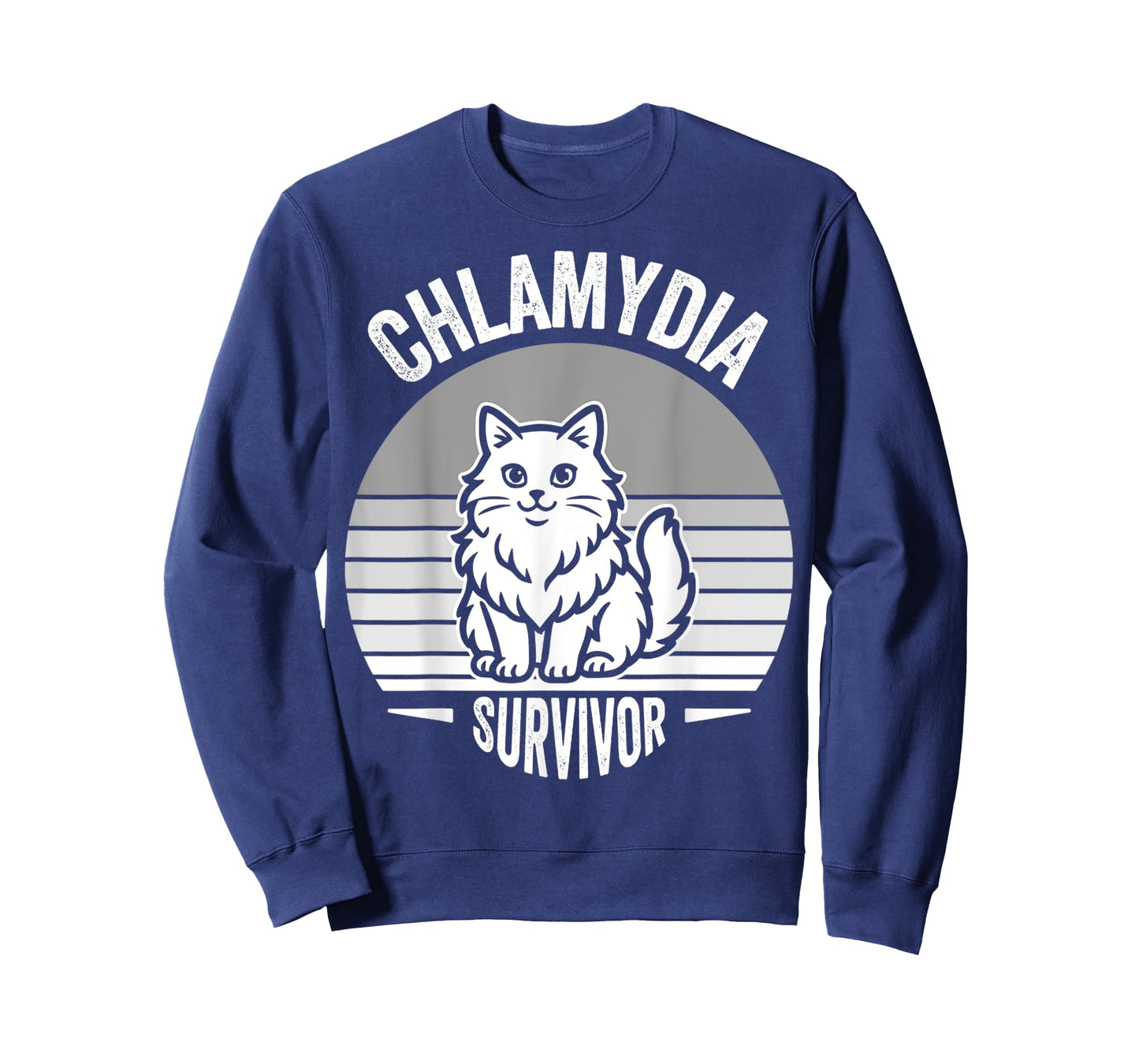 Chlamydia Survivor Funny Cat Design T-Shirt