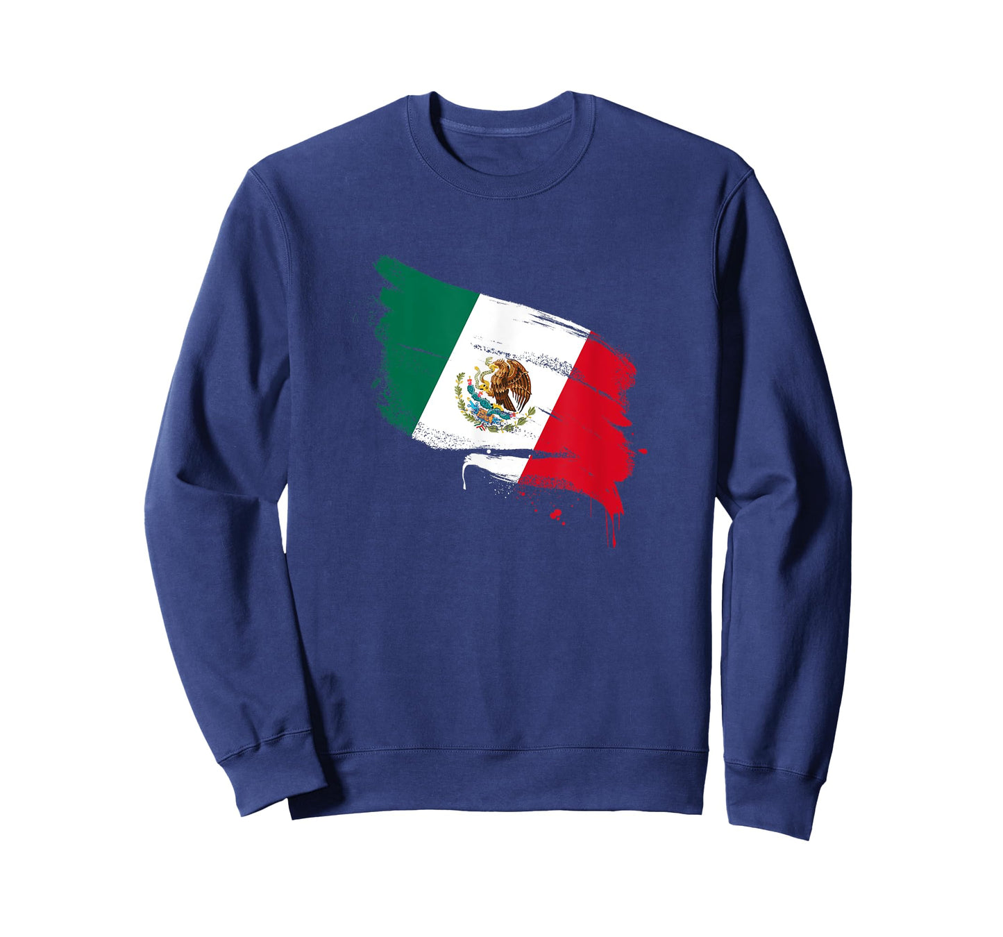 Mexico MX Mexican Heritage Flag Paint Stroke T-Shirt
