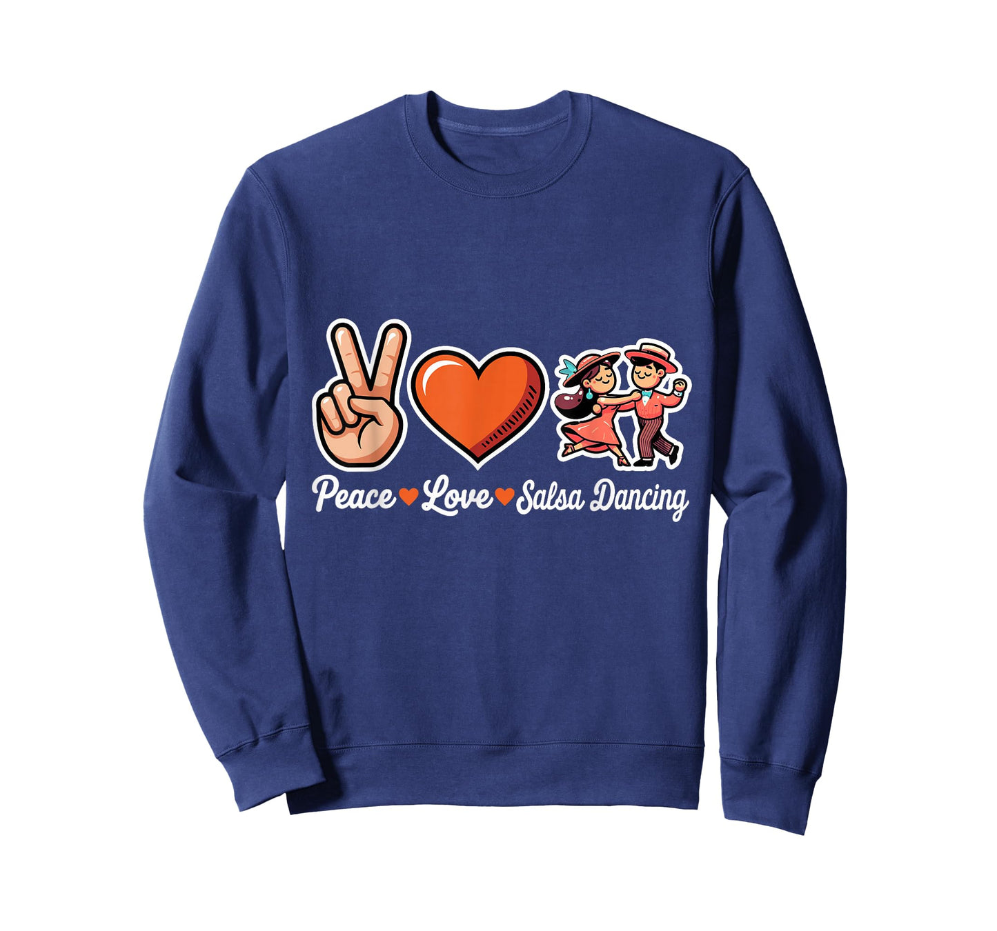 Peace Love Salsa Dancing Funny Salsa Dance T-Shirt