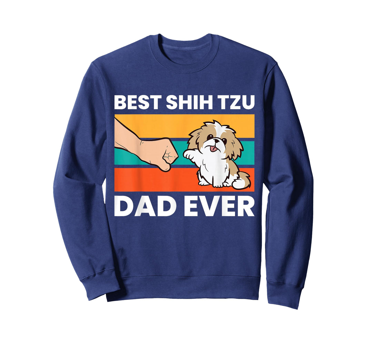 Best Shih Tzu Dad Ever Funny Shih Tzu T-Shirt