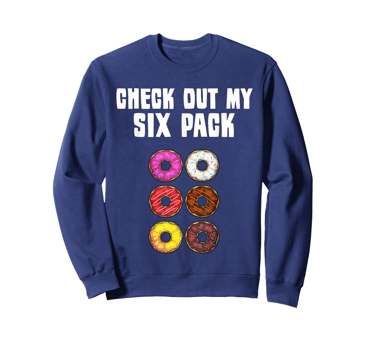 Funny Donut Designs For Kids Men Women Donut Gym Six Pack T-Shirt