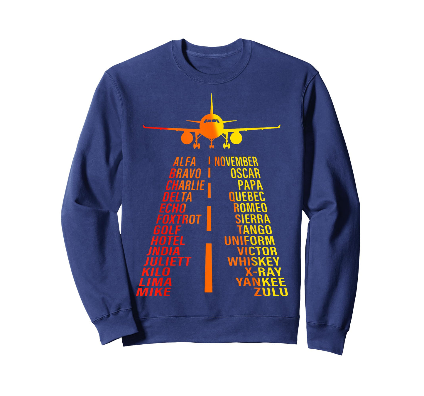 Phonetic Alphabet Airplane Pilot Runway Gift For Men Women T-Shirt