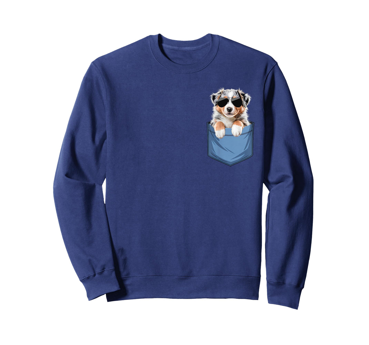 Cute Pocket Australian Shepherd Lover Dog Mom T-Shirt