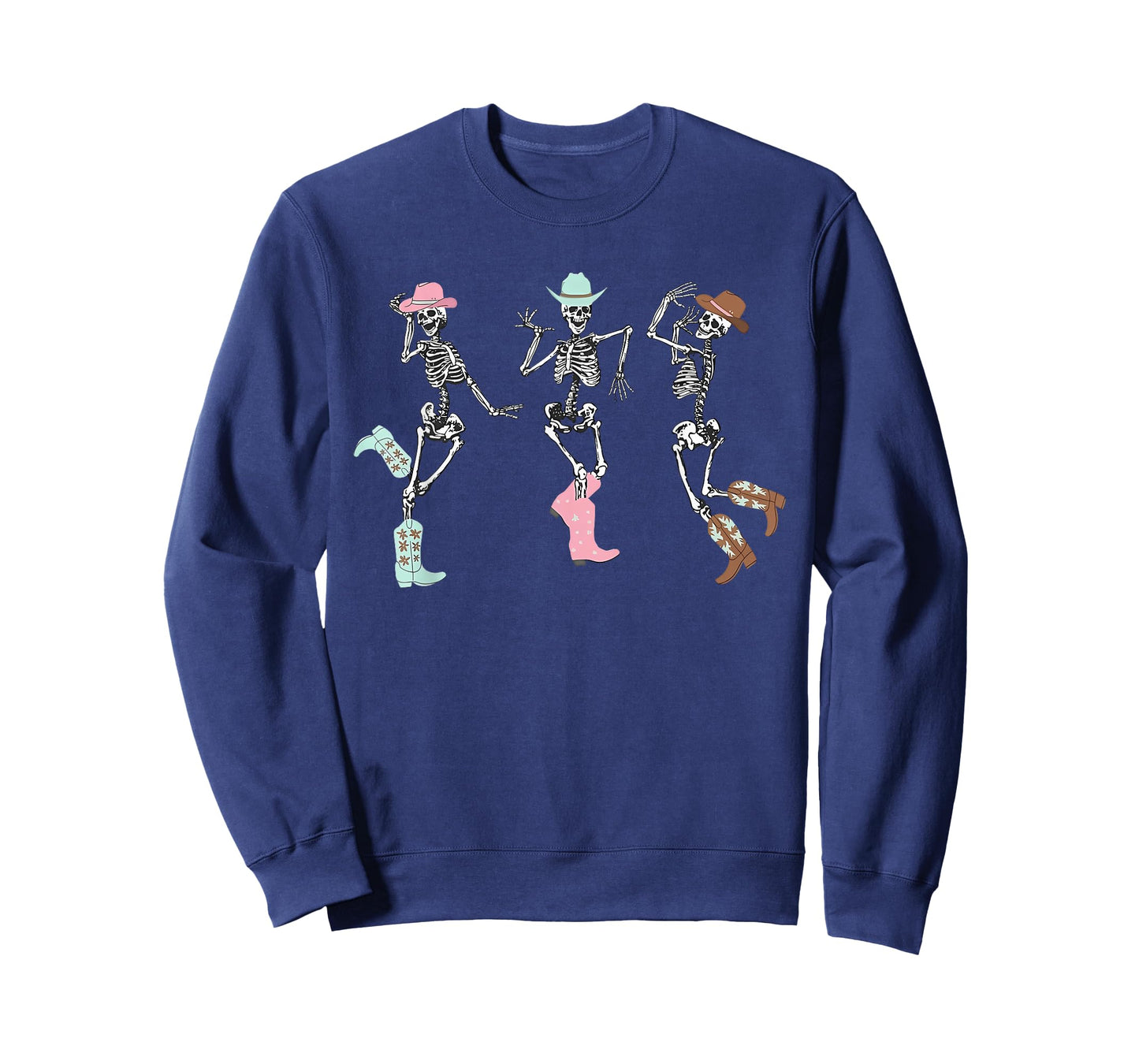 Howdy Retro Desert Dancing Skeleton Cowboy Boots Hat Western T-Shirt