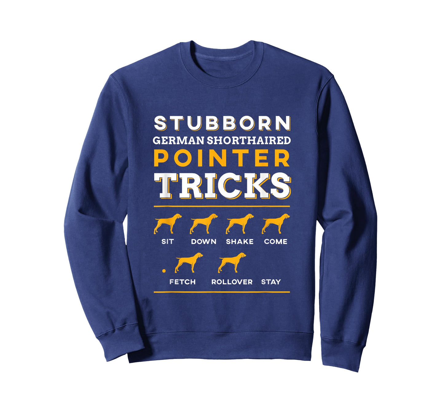 German Shorthair Pointer Funny | Dog Silhouette | T-Shirt Small