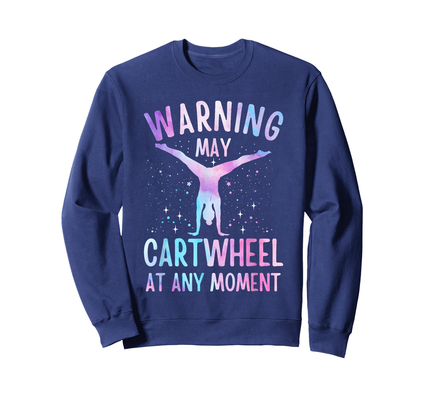 Gymnastics Art For Girls Women Tie Dye Cartwheel Gymnast T-Shirt