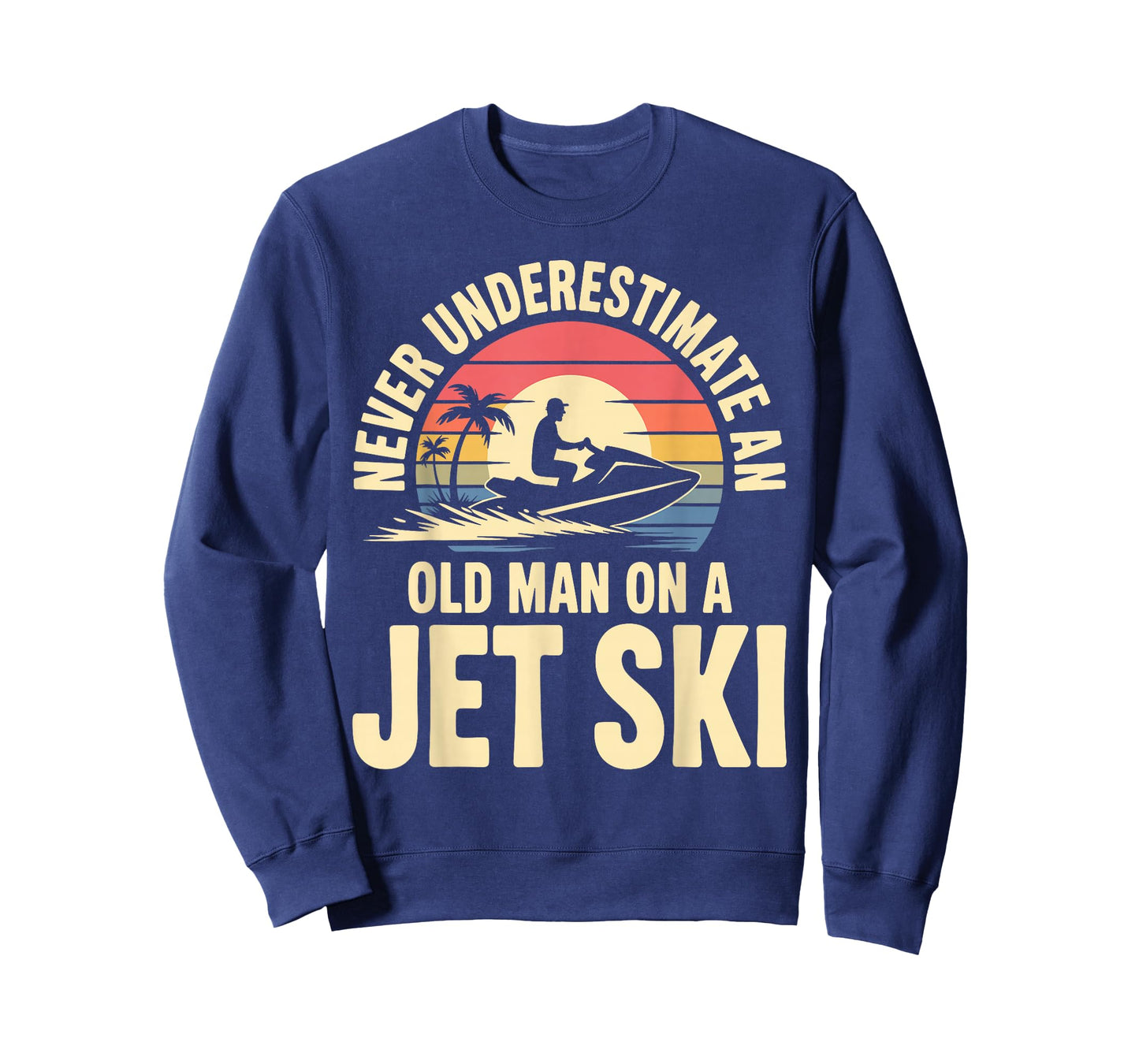 Jet Ski Art for Grandpa Men Jetski Lover Water Sport Jet Ski T-Shirt
