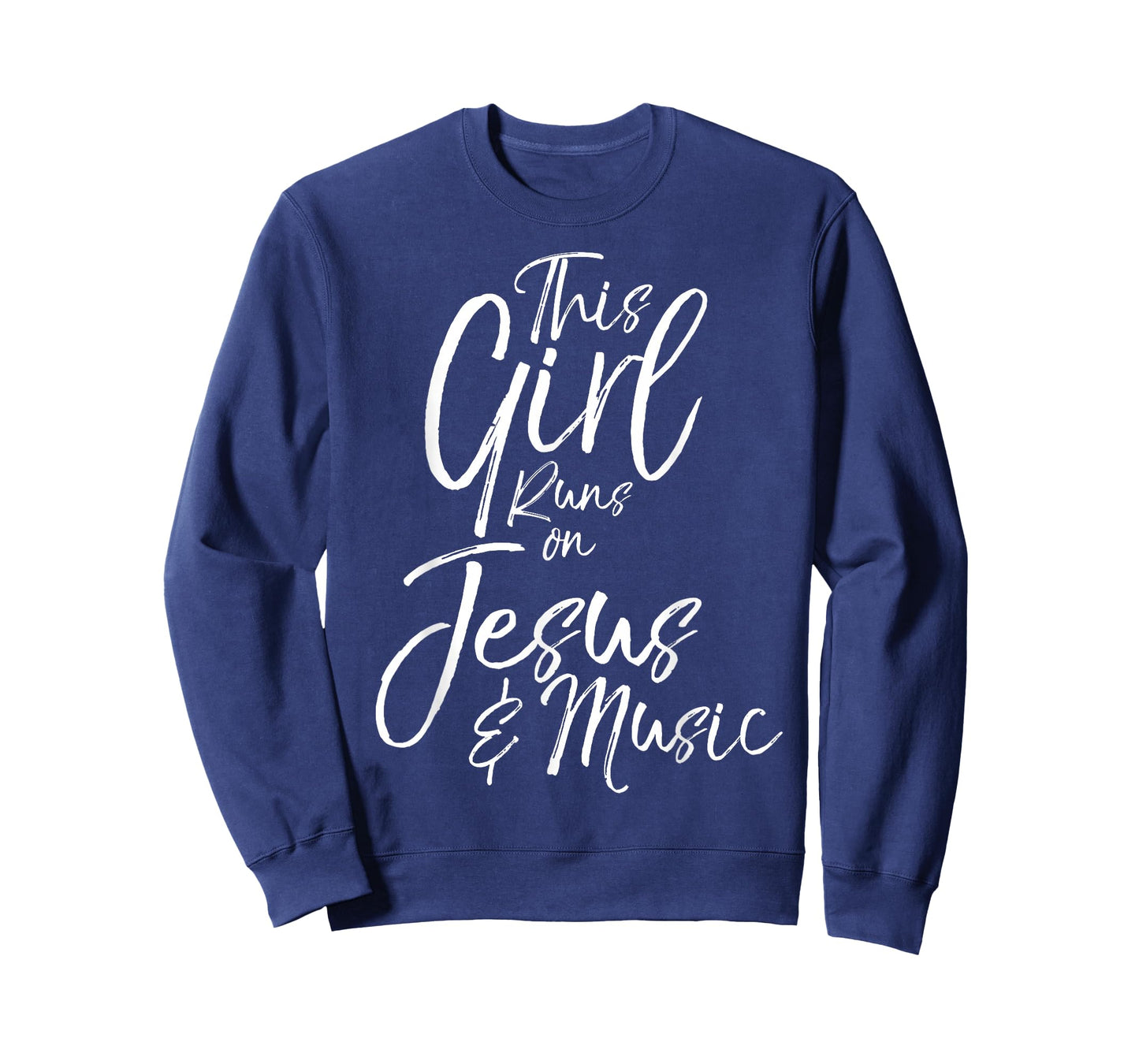 Christian Musician Gift This Girl Runs on Jesus & Music T-Shirt