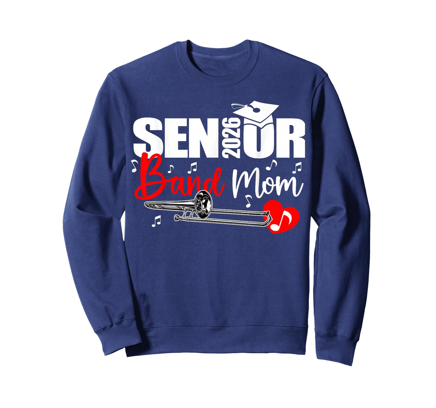 Senior Band Mom 2026 Marching Band Class of 2026 Trombone T-Shirt