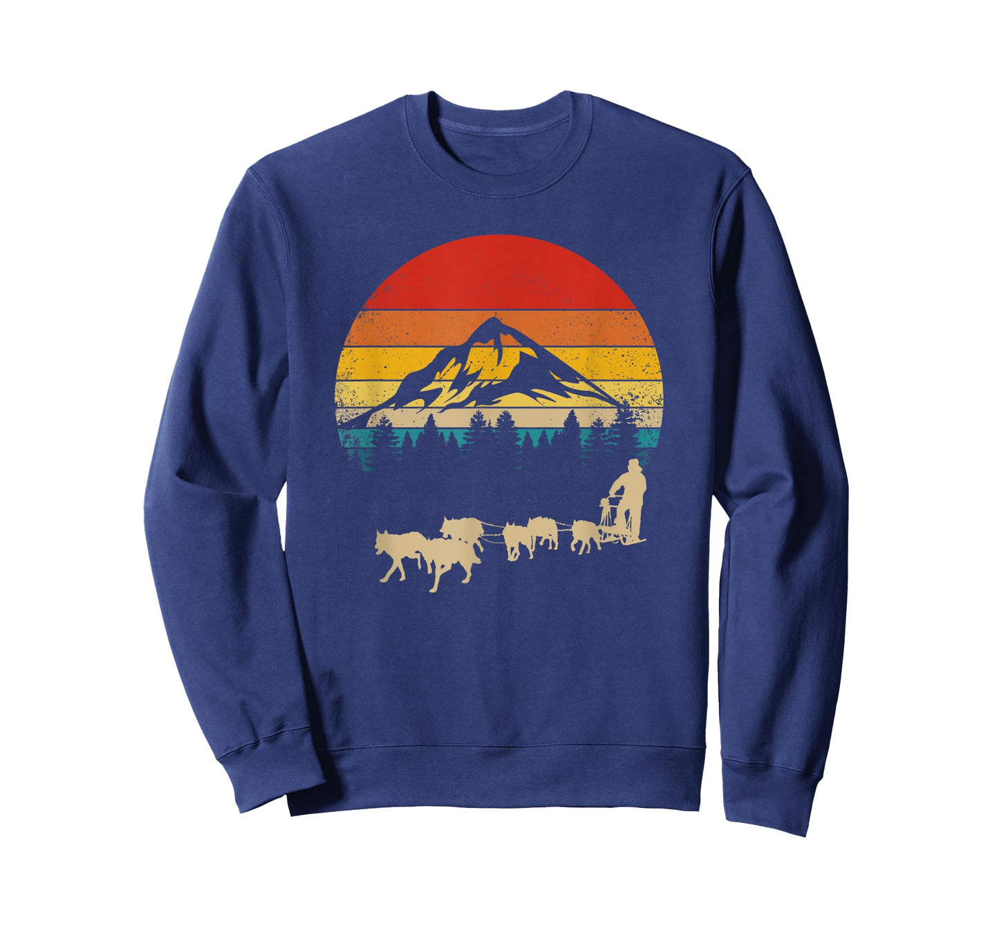 Funny Dog Sledding Men Women Kids T-Shirt