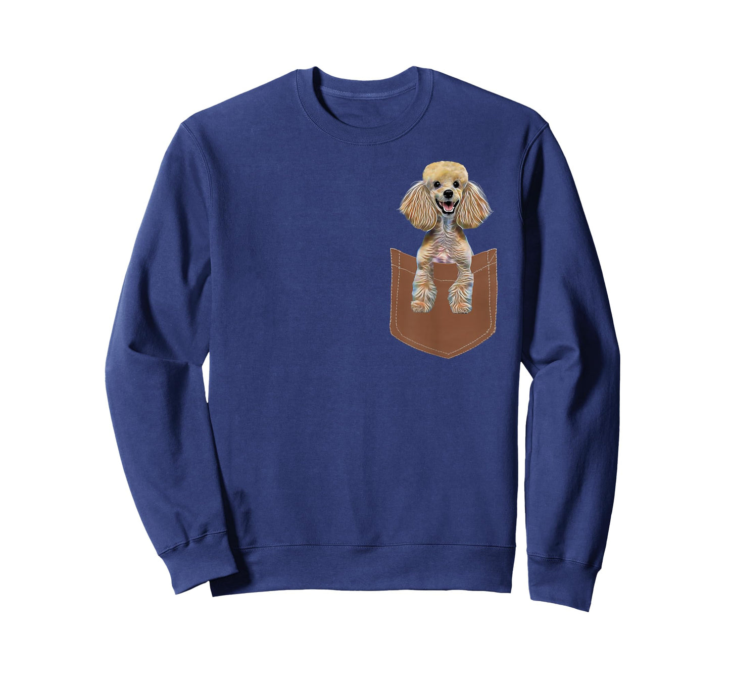 Poodle Pocket Shirt Cute Poodle Dog Men Women Kids Dog Lover T-Shirt
