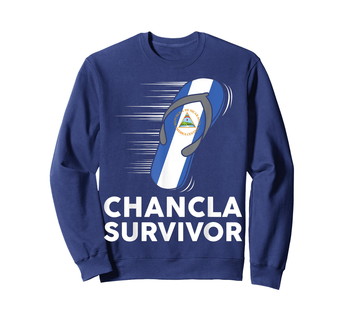 Chancla Survivor Nicaragua Nicaraguan Flag Hispanic Heritage T-Shirt