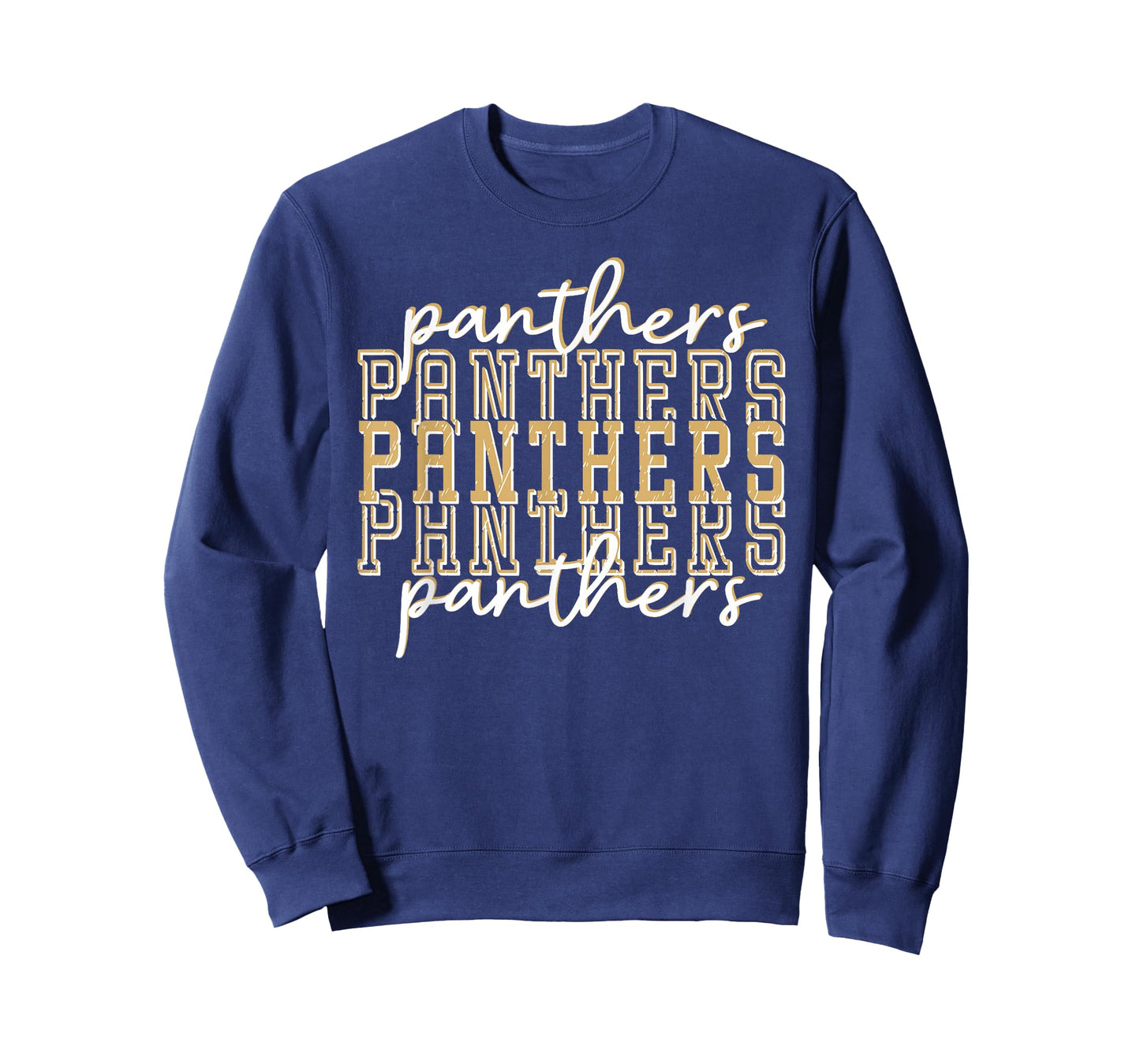 Panthers School Spirit Mascot Gold Panther Pride Mom Panther T-Shirt