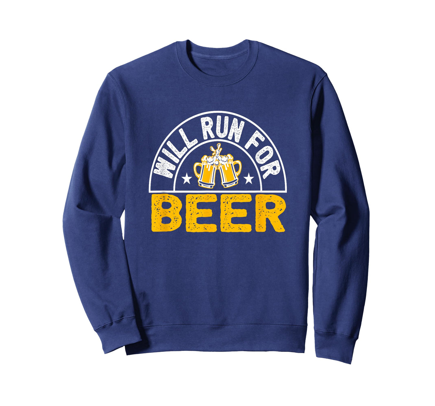 Will Run For Beer funny runner beer drinking T-Shirt