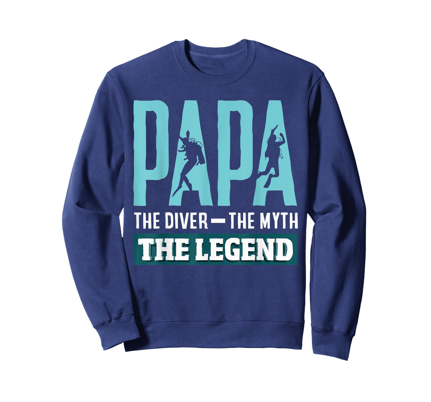Papa Diver Myth Legend Scuba Diving Diver Dad T-Shirt