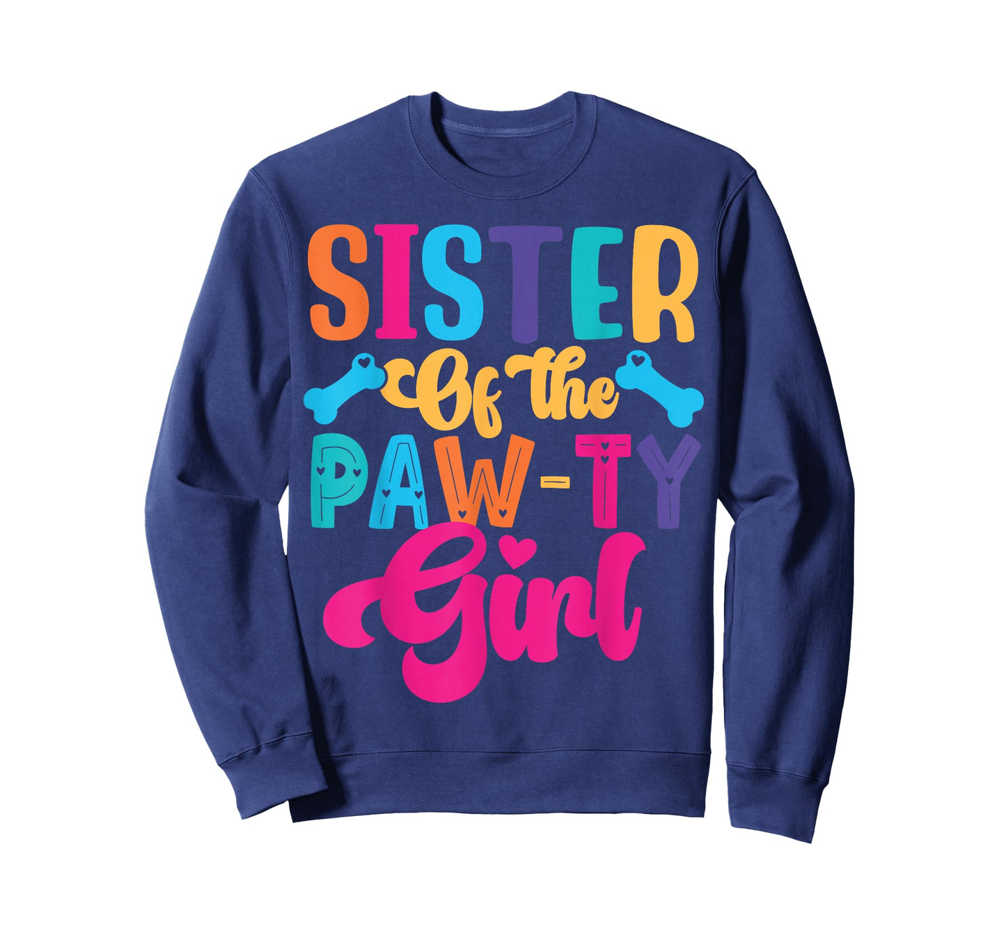 Sister Of The Birthday Girl Dog Paw Family Matching Party T-Shirt