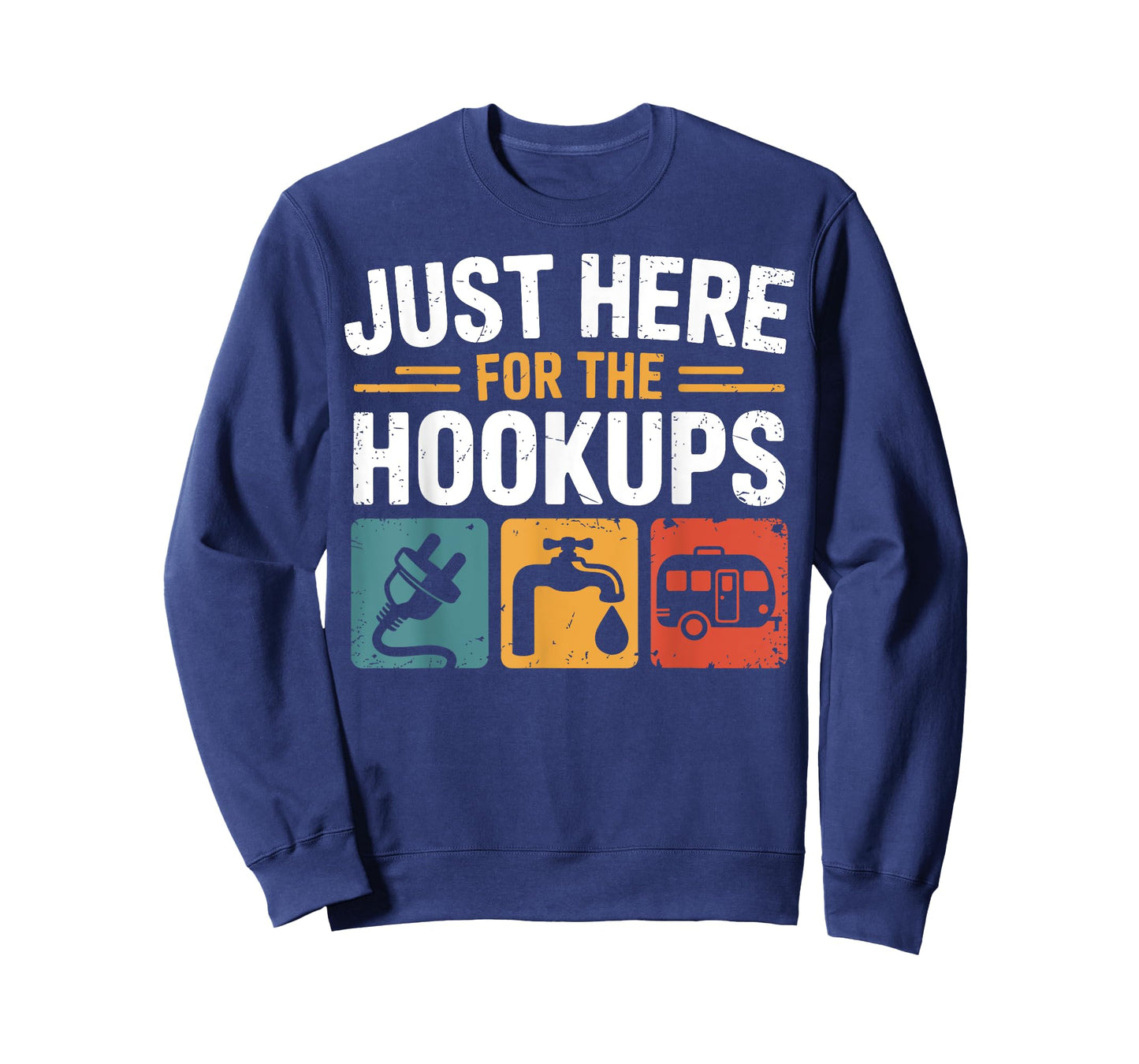 Just Here for the Hookups Funny Camping Rv Camper Motorhome T-Shirt