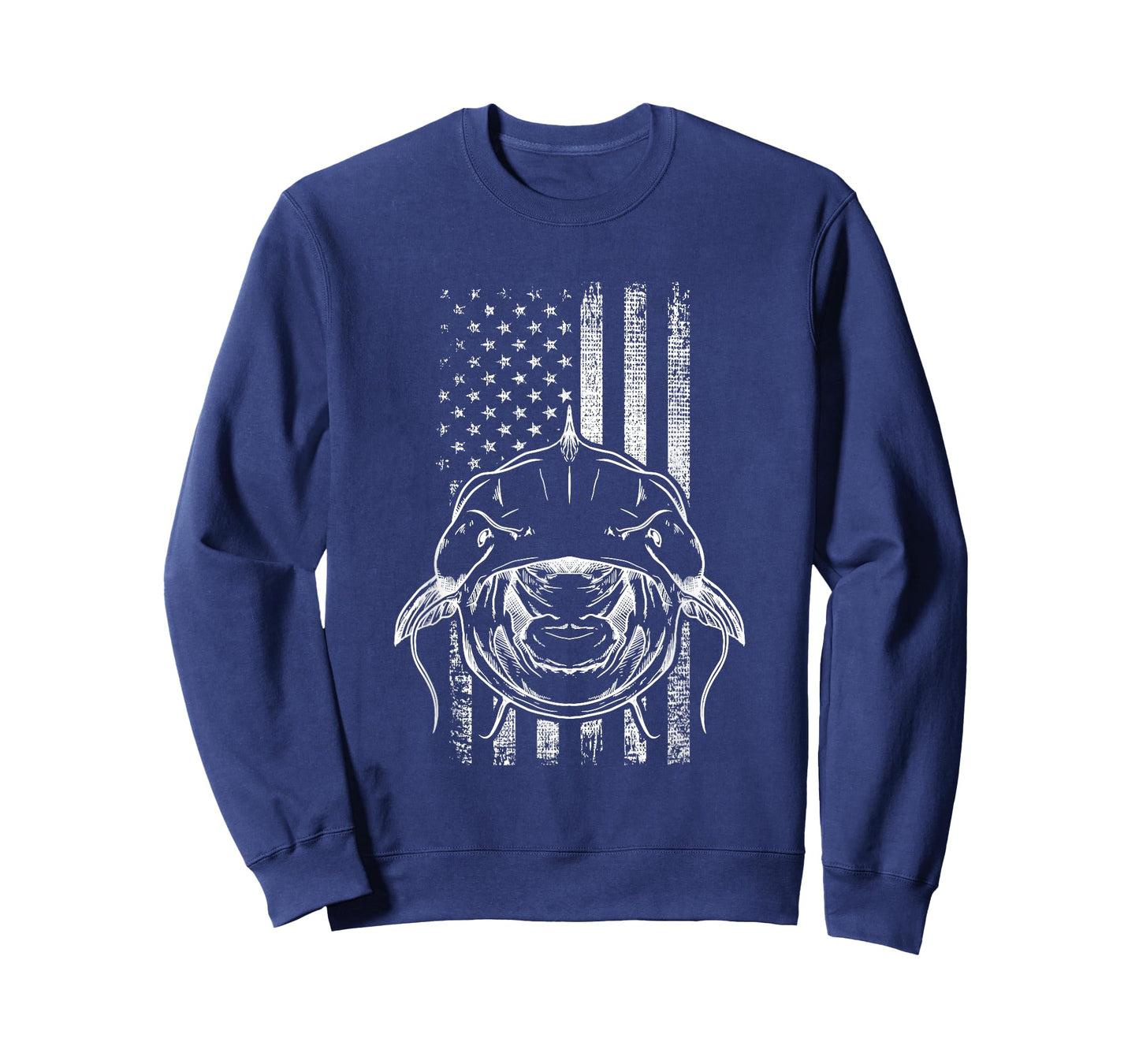 Distressed Flathead Catfish Shovelhead Cat Mudcat Noodling T-Shirt for Men Women Girls Kids