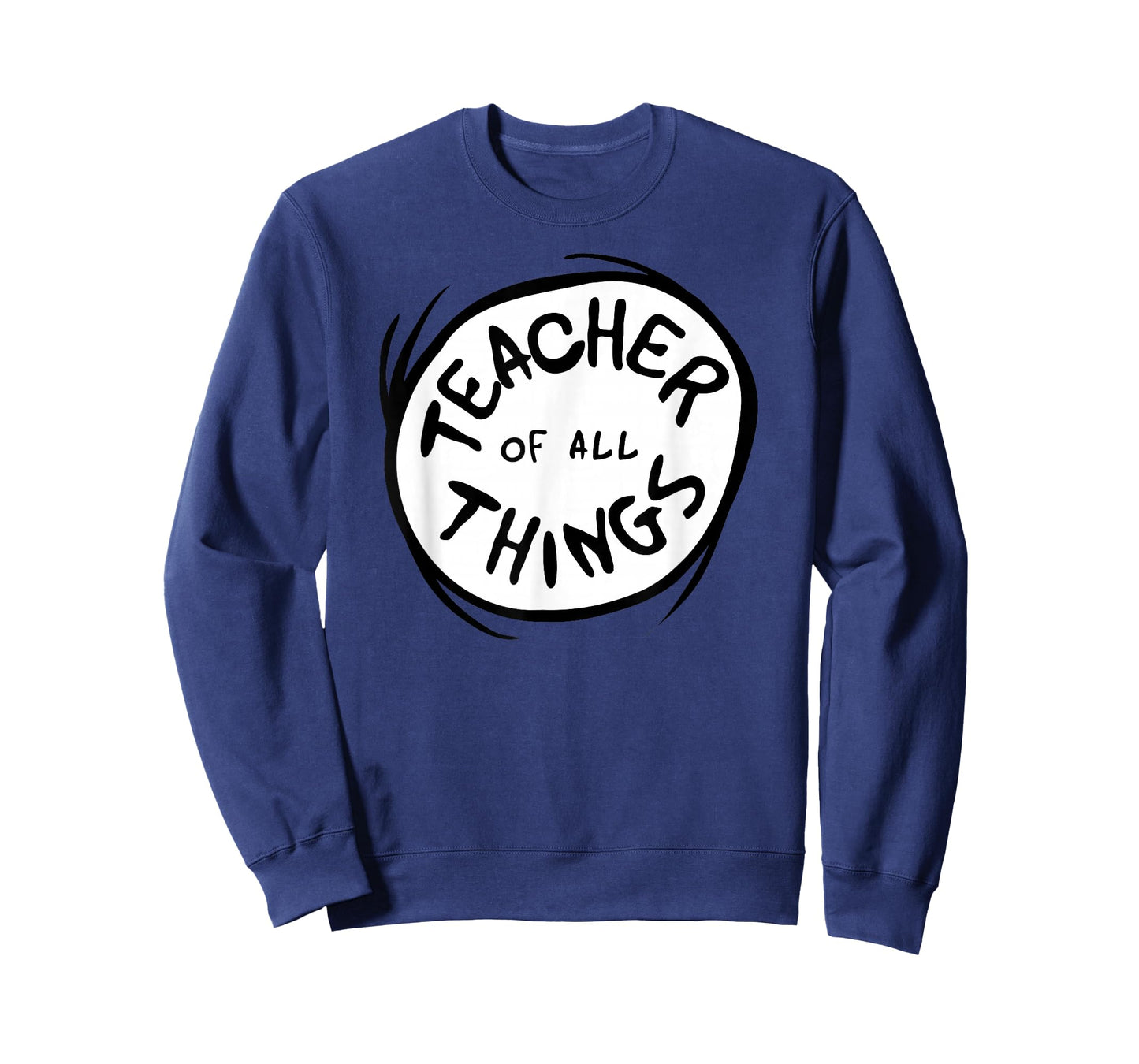 Dr. Seuss Teacher of All Things Red Emblem T-Shirt