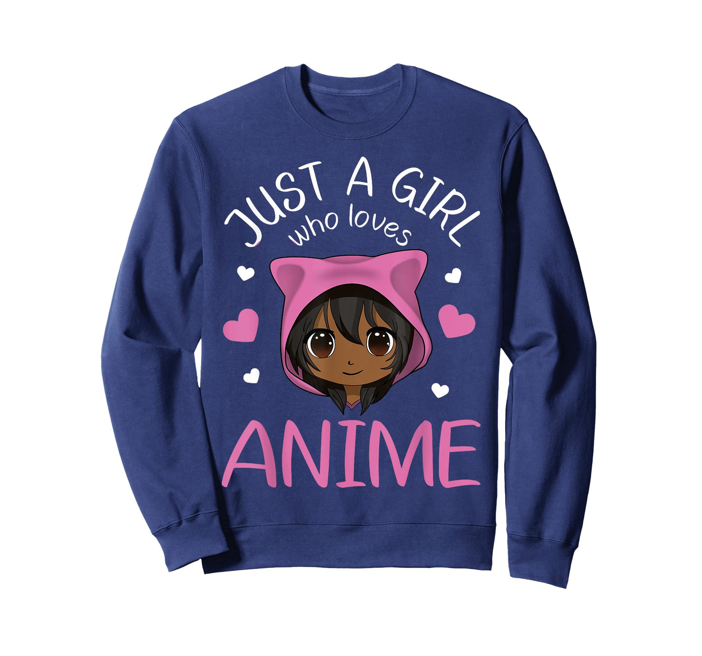 Just a Girl who Loves Anime African American T-Shirt Small