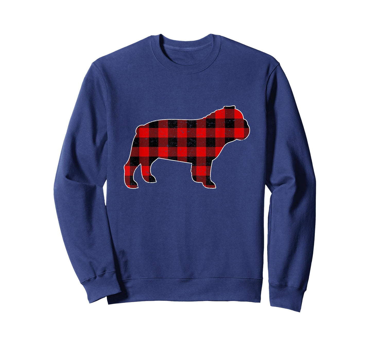 Check Brand For 50, Christmas Buffalo Plaid Bulldog Pajama Men Women Kids T-Shirt
