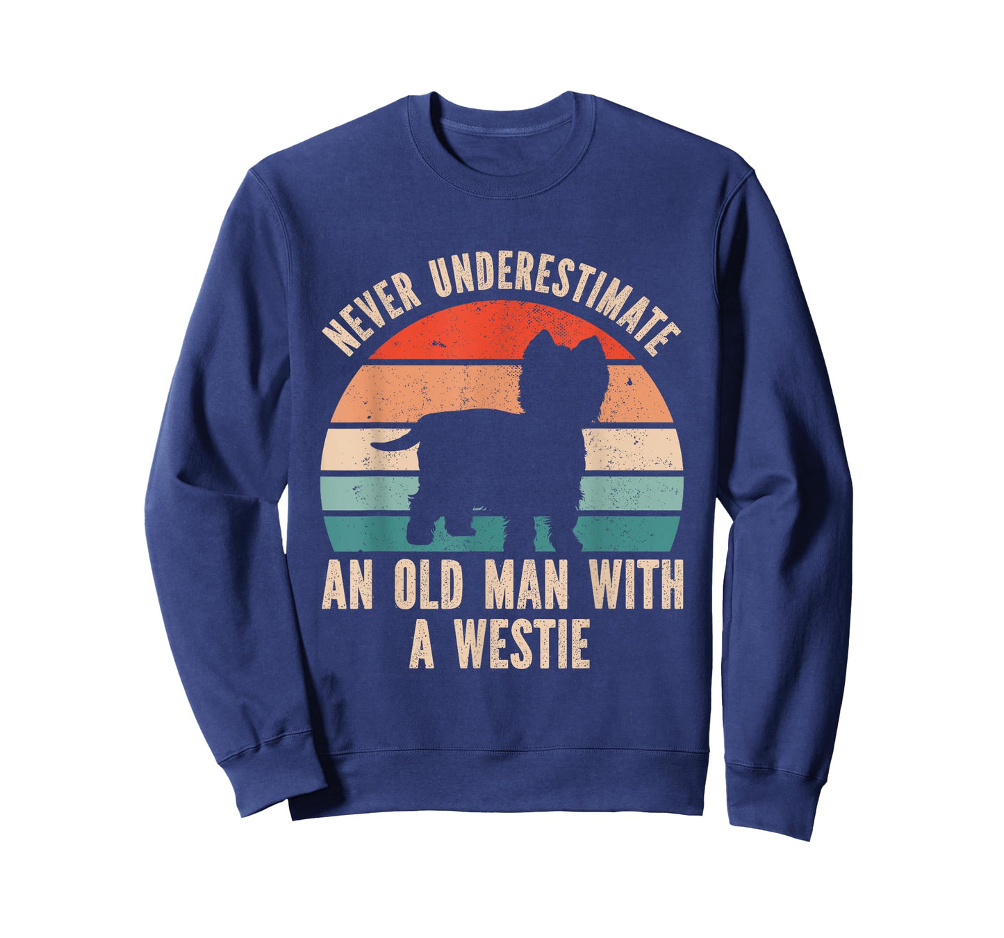 Never Underestimate An Old Man With A Westie T-Shirt