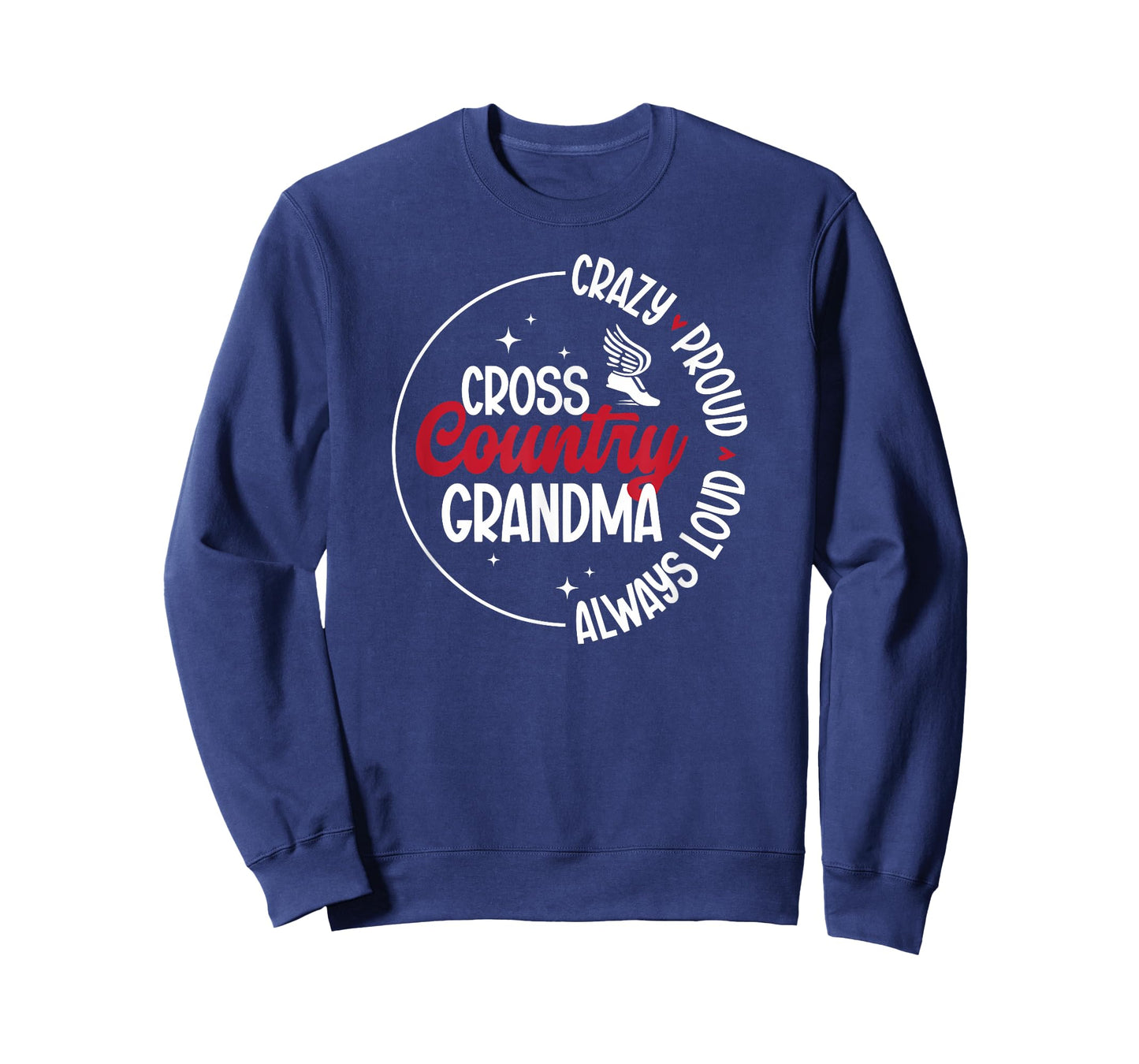 Crazy Proud Cross Country Grandma XC Grandmother T-Shirt