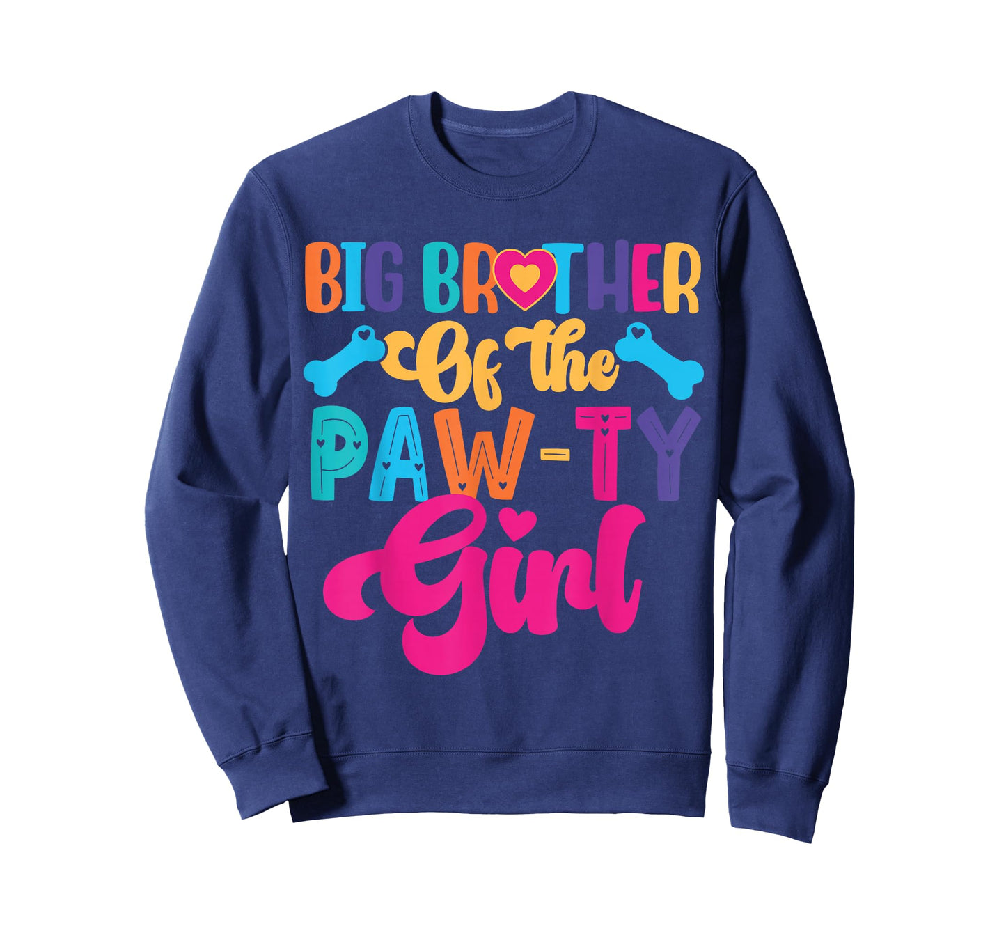 Big Brother Of The Birthday Girl Dog Paw Family Matching T-Shirt