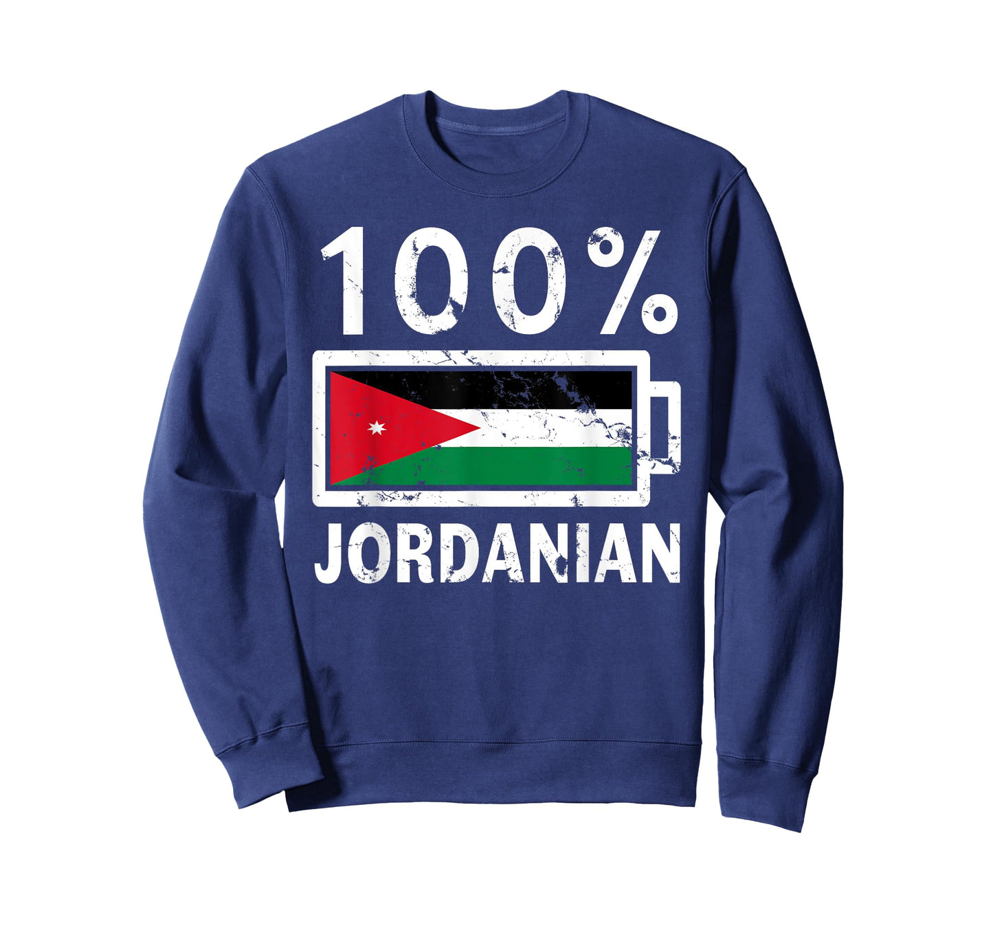 Jordan Flag T-Shirt | 100% Jordanian Battery Power Tee T-Shirt