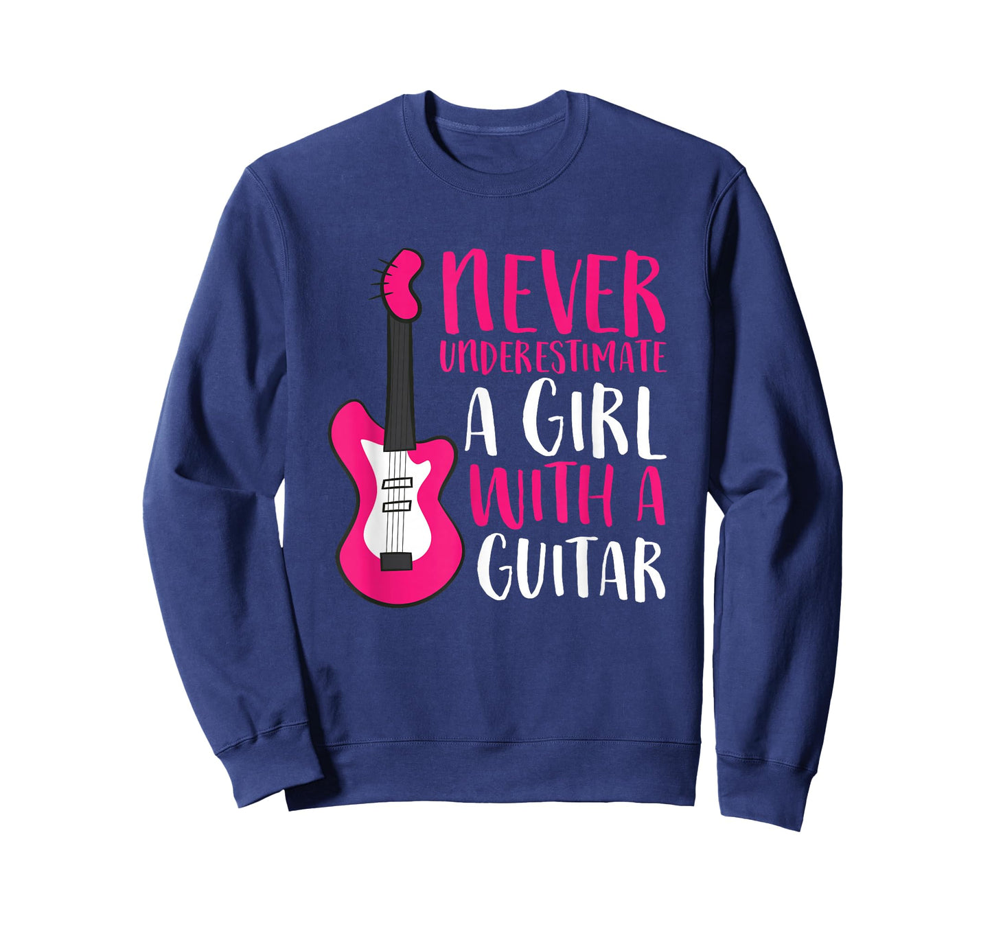 Never Underestimate A Girl With A Guitar T-Shirt