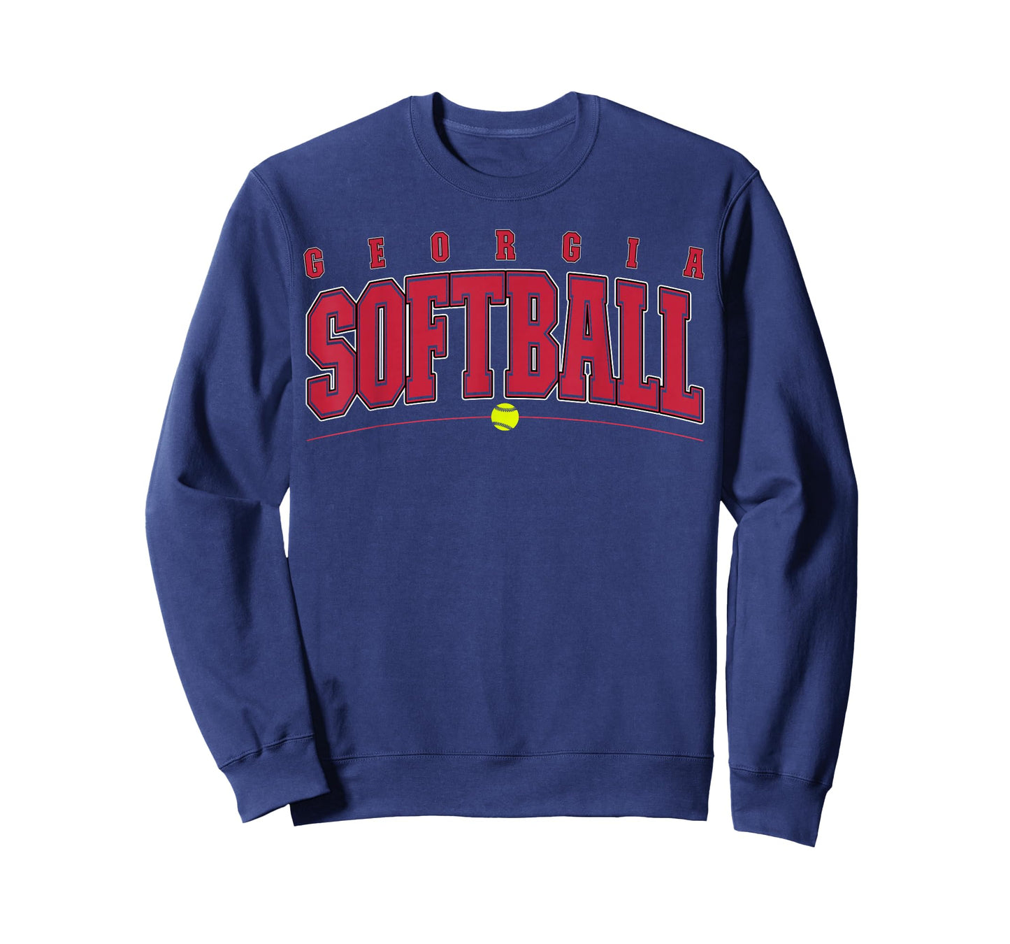 Georgia Softball Vintage Retro Design T-Shirt