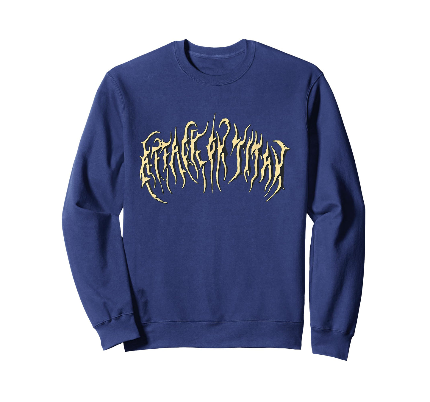 Attack on Titan Season 4 Metal Logo Titan Front and Back T-Shirt